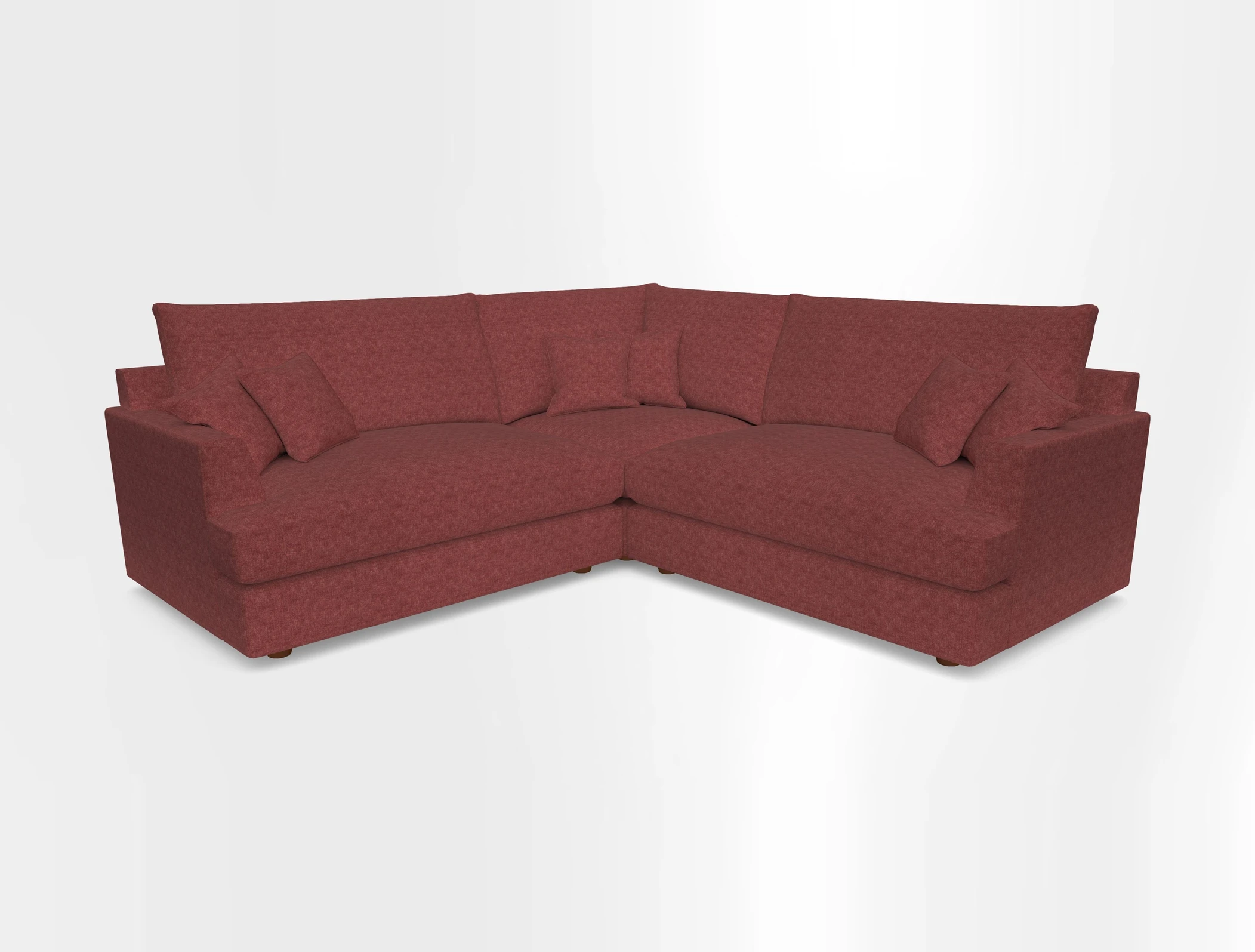 Slingsby Small Fitted Cover Corner Unit LHF & RHF in Two Tone Plain Biscuit.  Loose cover version available