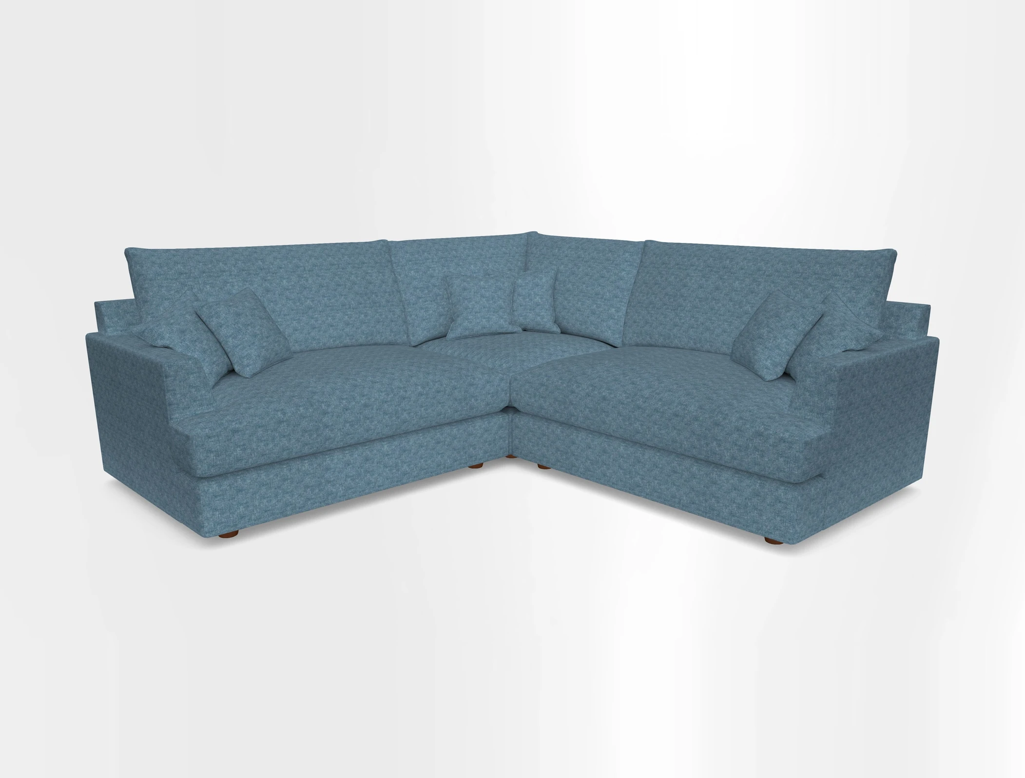 Slingsby Small Fitted Cover Corner Unit LHF & RHF in Two Tone Plain Biscuit.  Loose cover version available