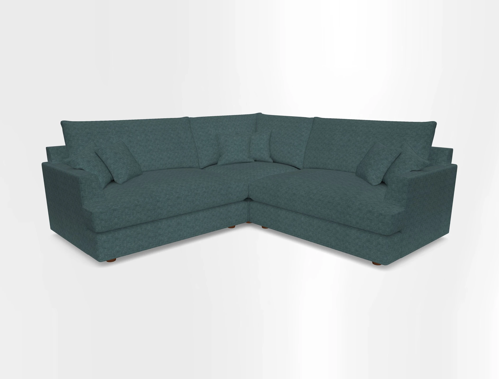Slingsby Small Fitted Cover Corner Unit LHF & RHF in Two Tone Plain Biscuit.  Loose cover version available