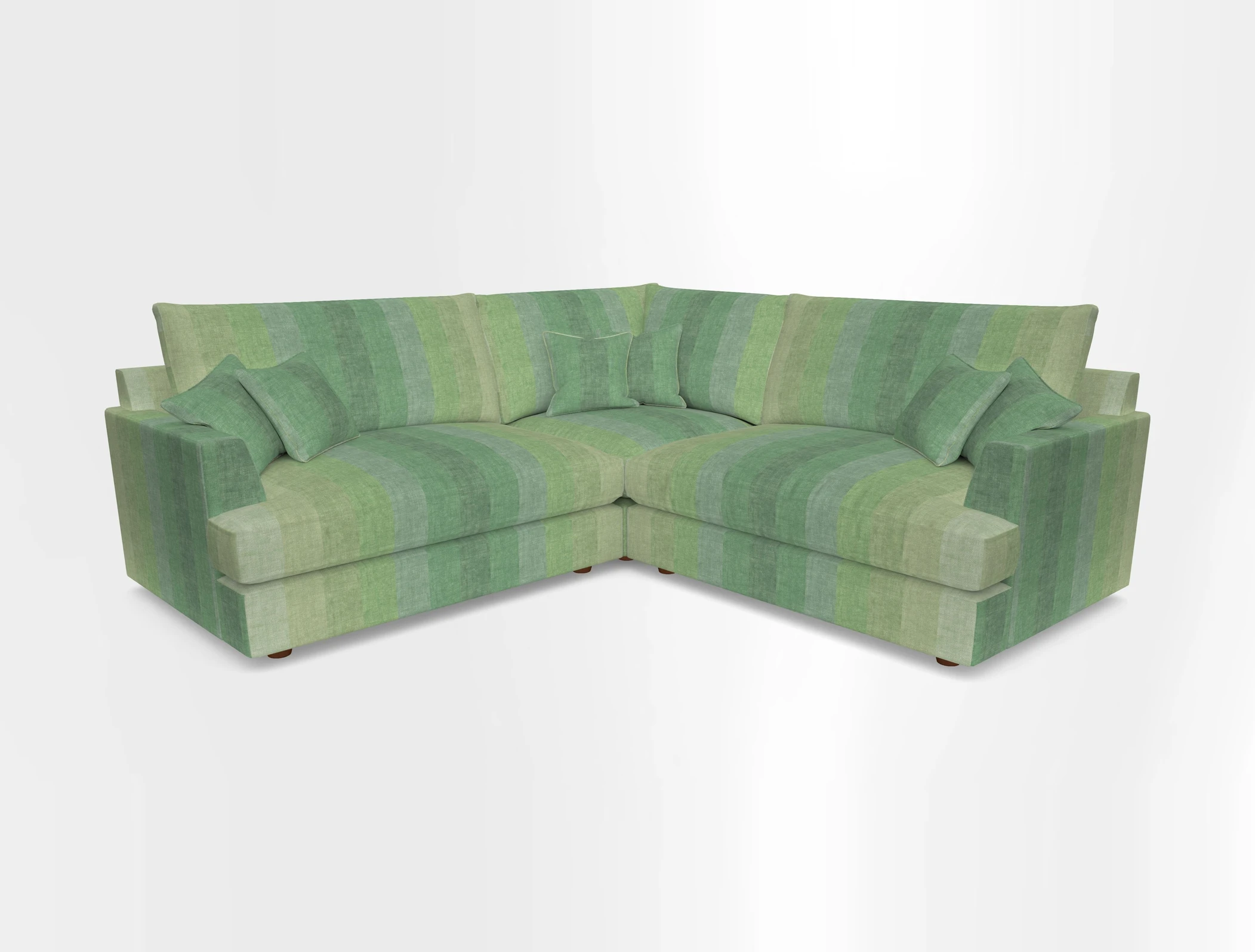 Slingsby Small Fitted Cover Corner Unit LHF & RHF in Two Tone Plain Biscuit.  Loose cover version available
