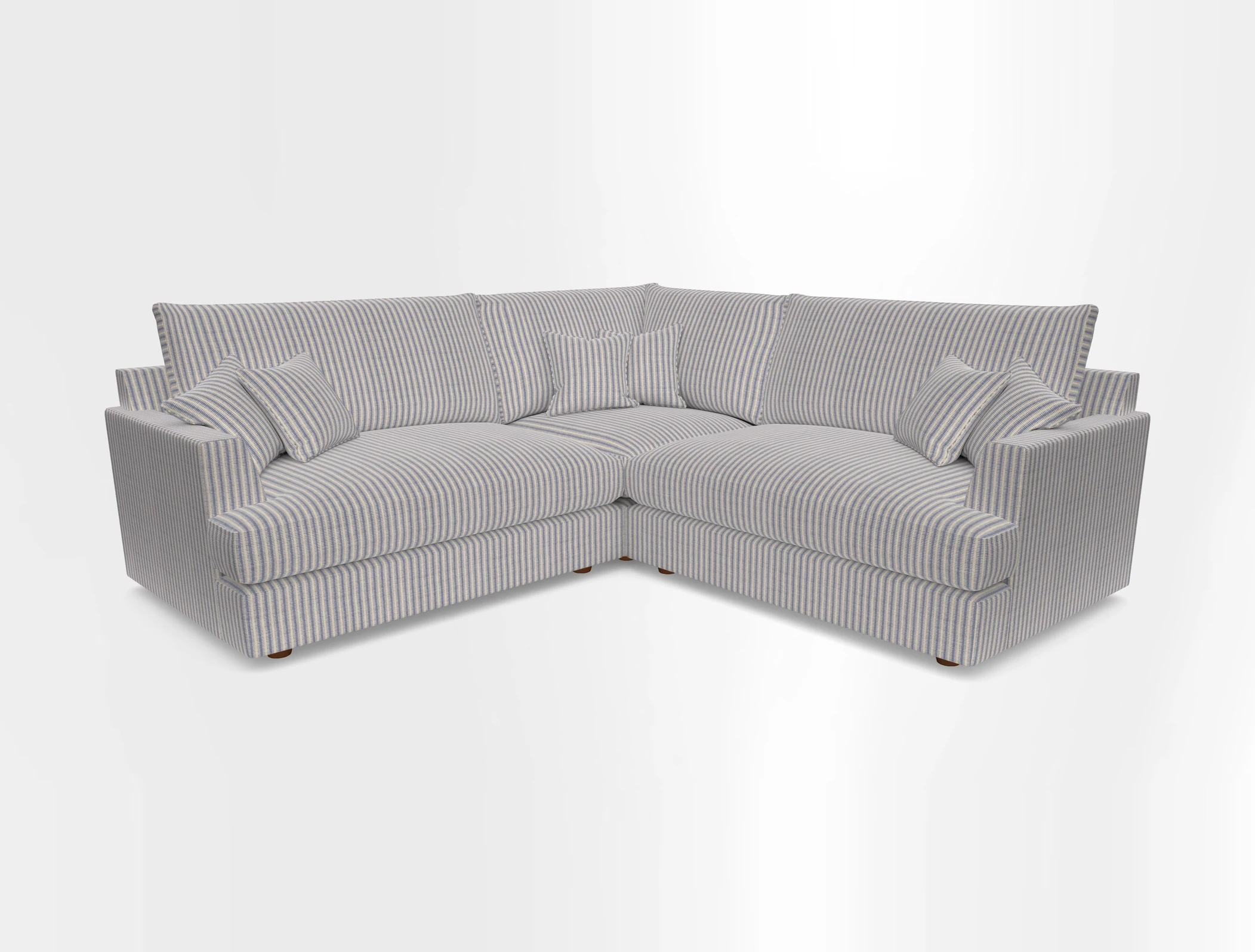 Slingsby Small Fitted Cover Corner Unit LHF & RHF in Two Tone Plain Biscuit.  Loose cover version available