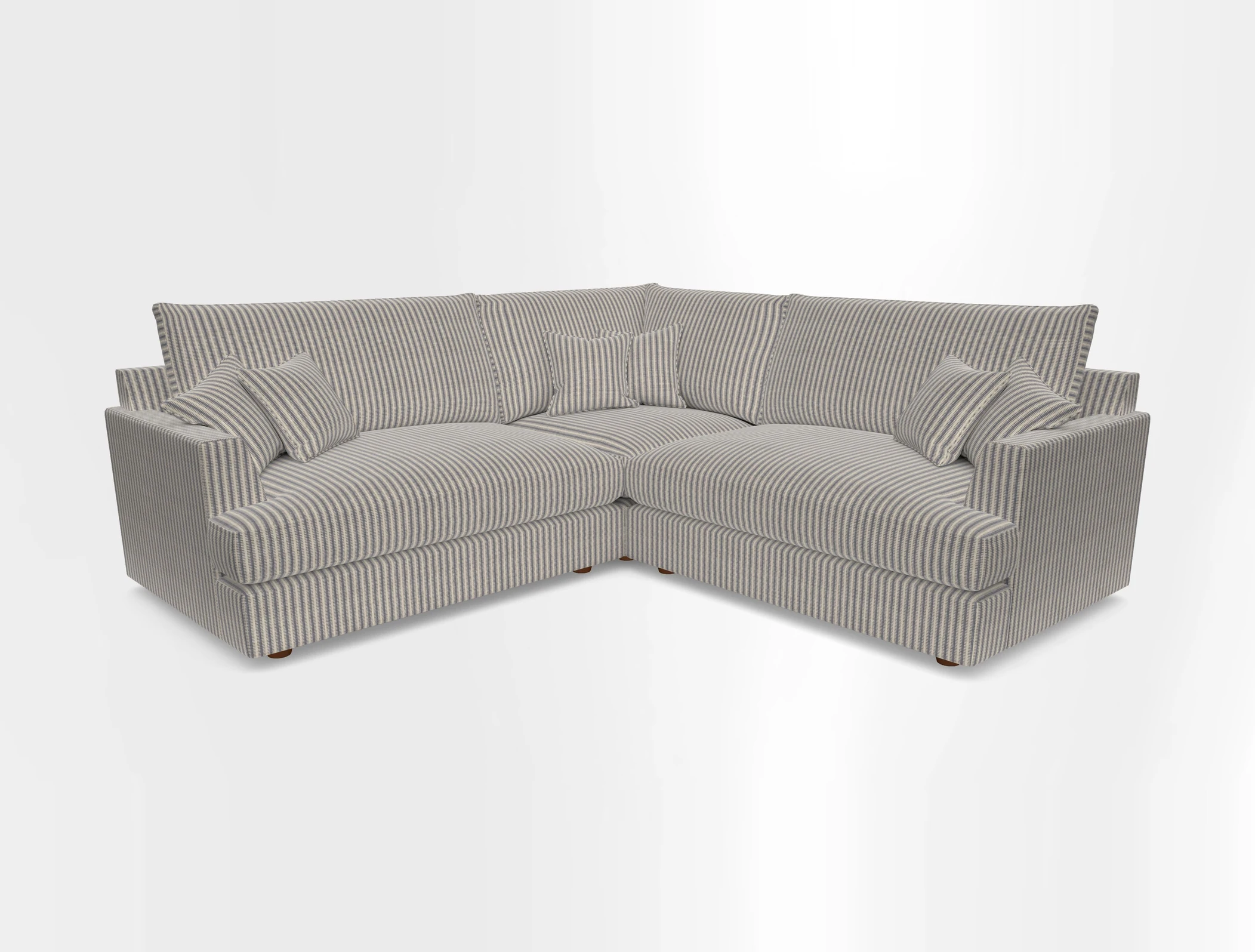 Slingsby Small Fitted Cover Corner Unit LHF & RHF in Two Tone Plain Biscuit.  Loose cover version available