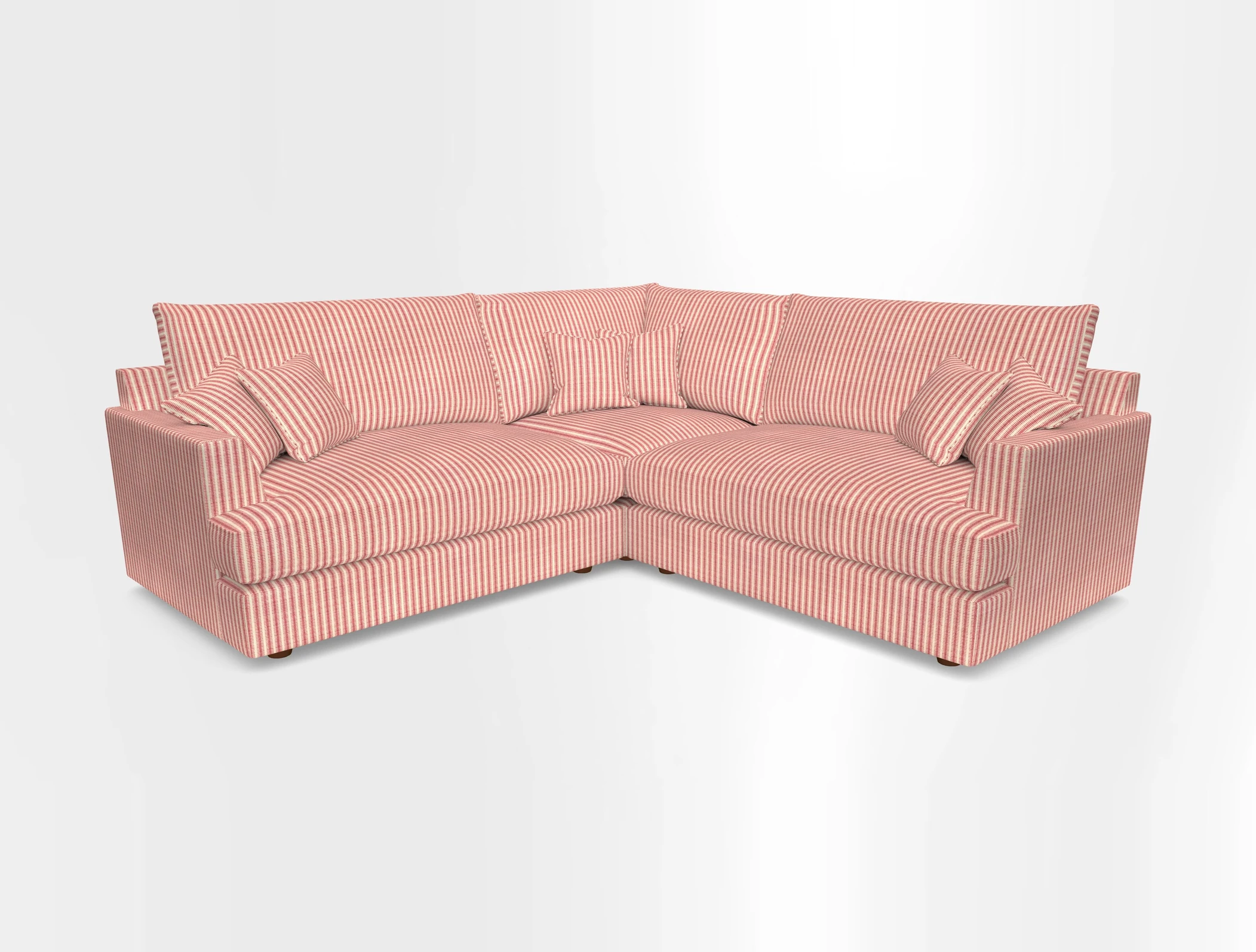 Slingsby Small Fitted Cover Corner Unit LHF & RHF in Two Tone Plain Biscuit.  Loose cover version available