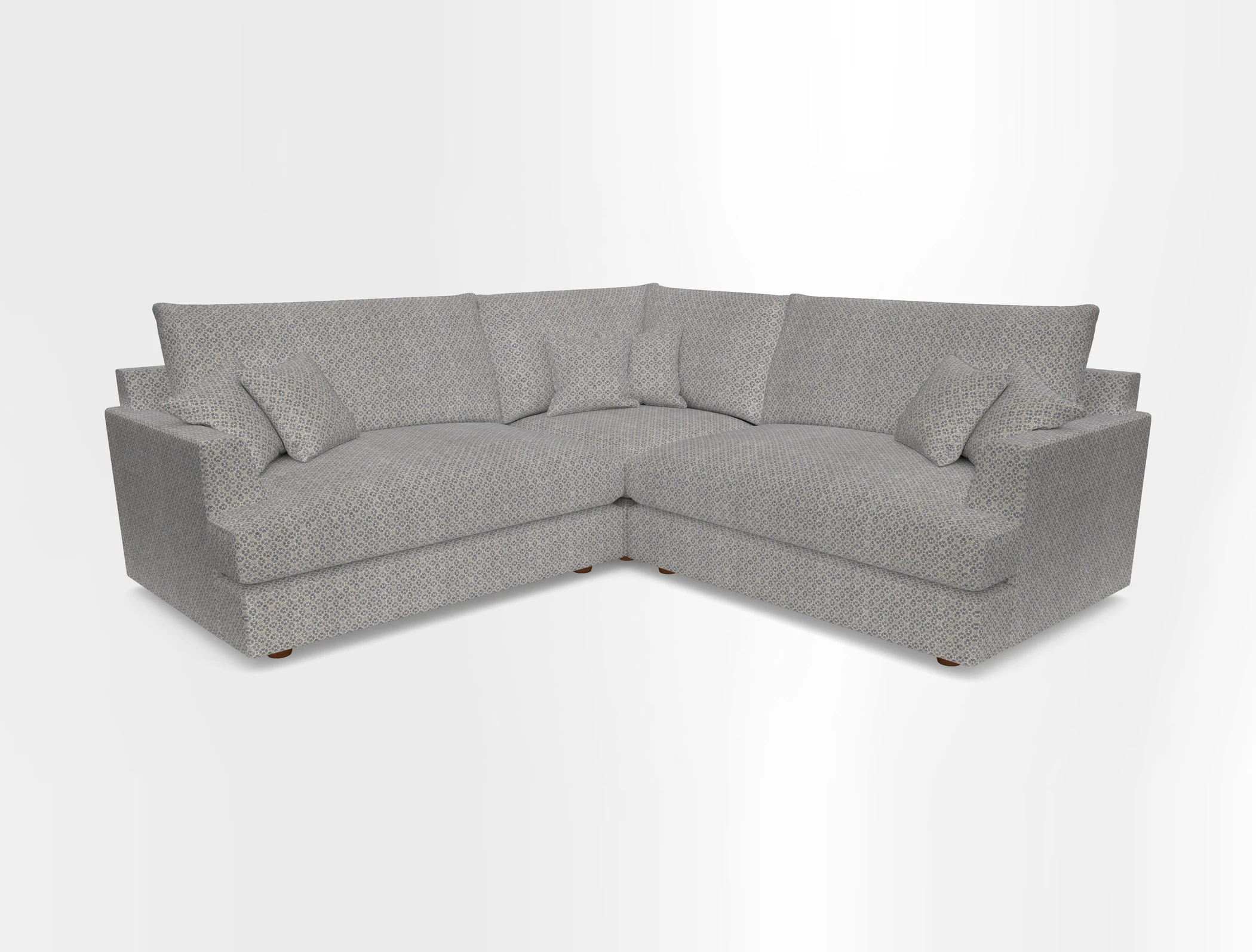 Slingsby Small Fitted Cover Corner Unit LHF & RHF in Two Tone Plain Biscuit.  Loose cover version available