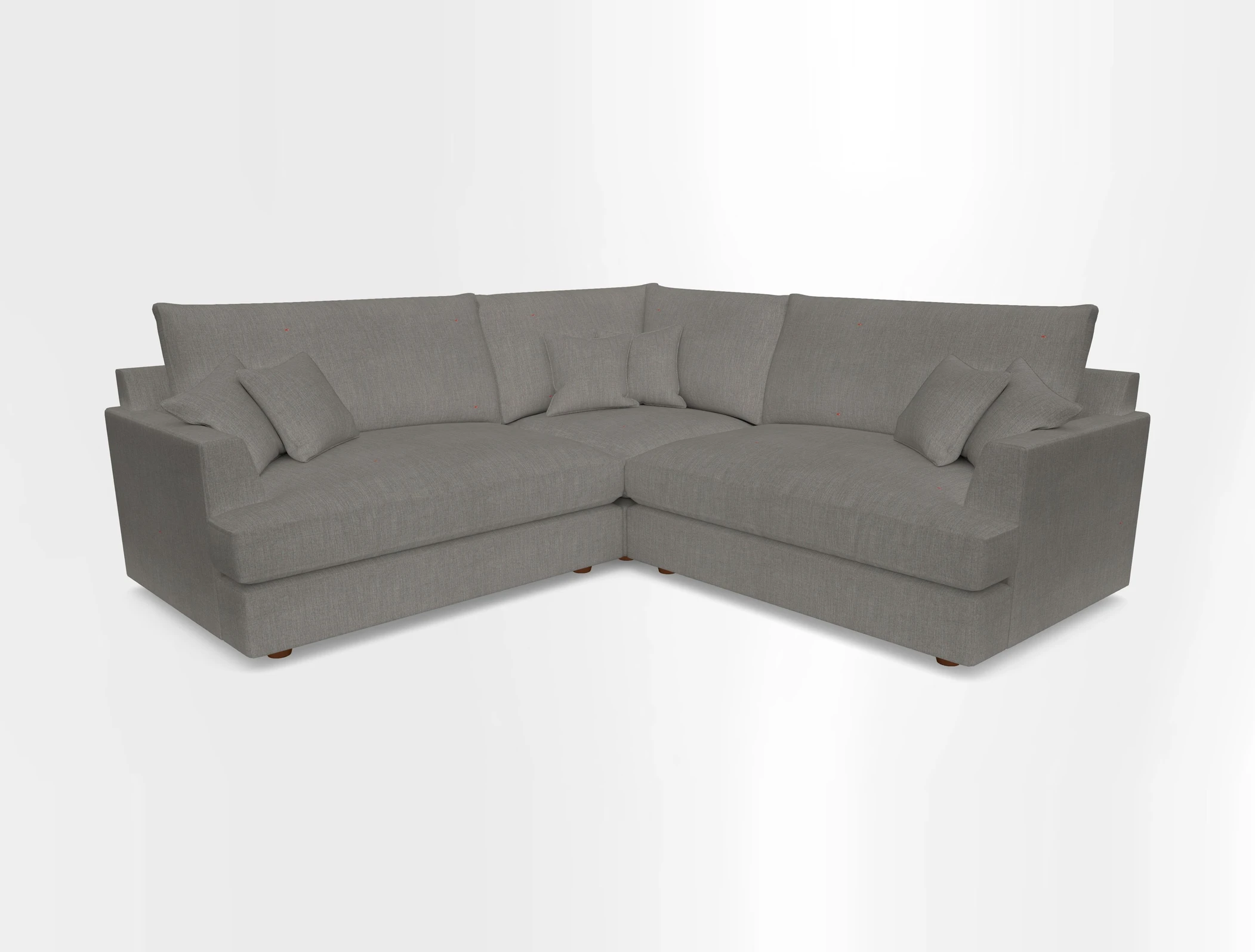 Slingsby Small Fitted Cover Corner Unit LHF & RHF in Two Tone Plain Biscuit.  Loose cover version available