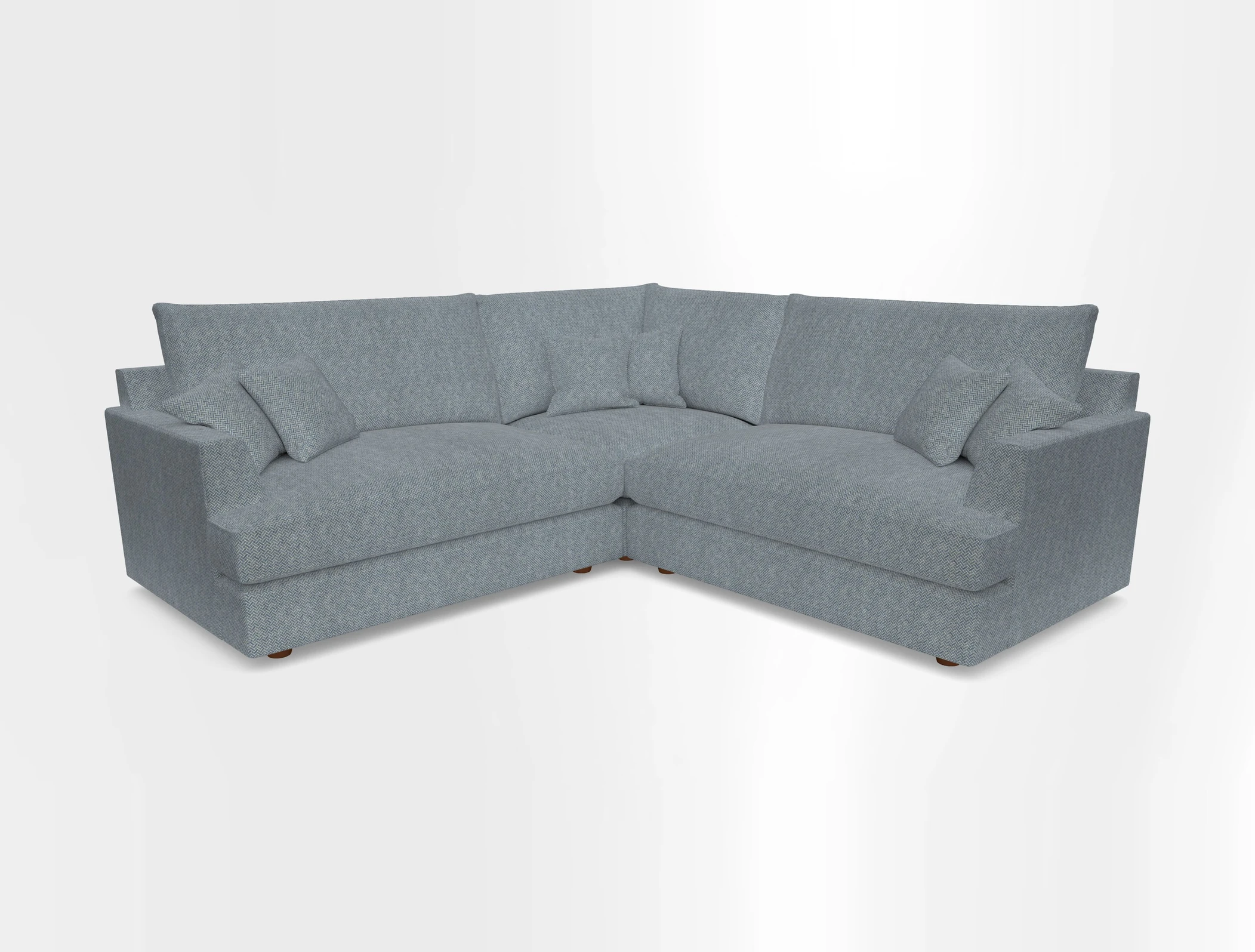 Slingsby Small Fitted Cover Corner Unit LHF & RHF in Two Tone Plain Biscuit.  Loose cover version available