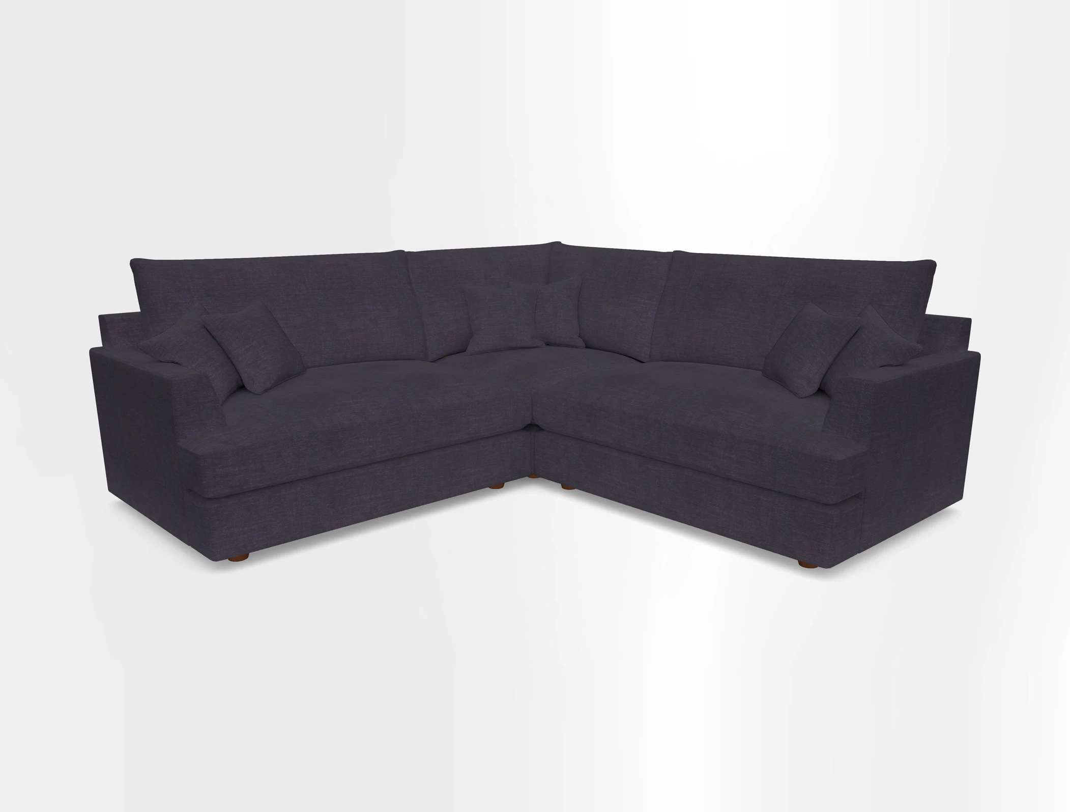 Slingsby Small Fitted Cover Corner Unit LHF & RHF in Two Tone Plain Biscuit.  Loose cover version available