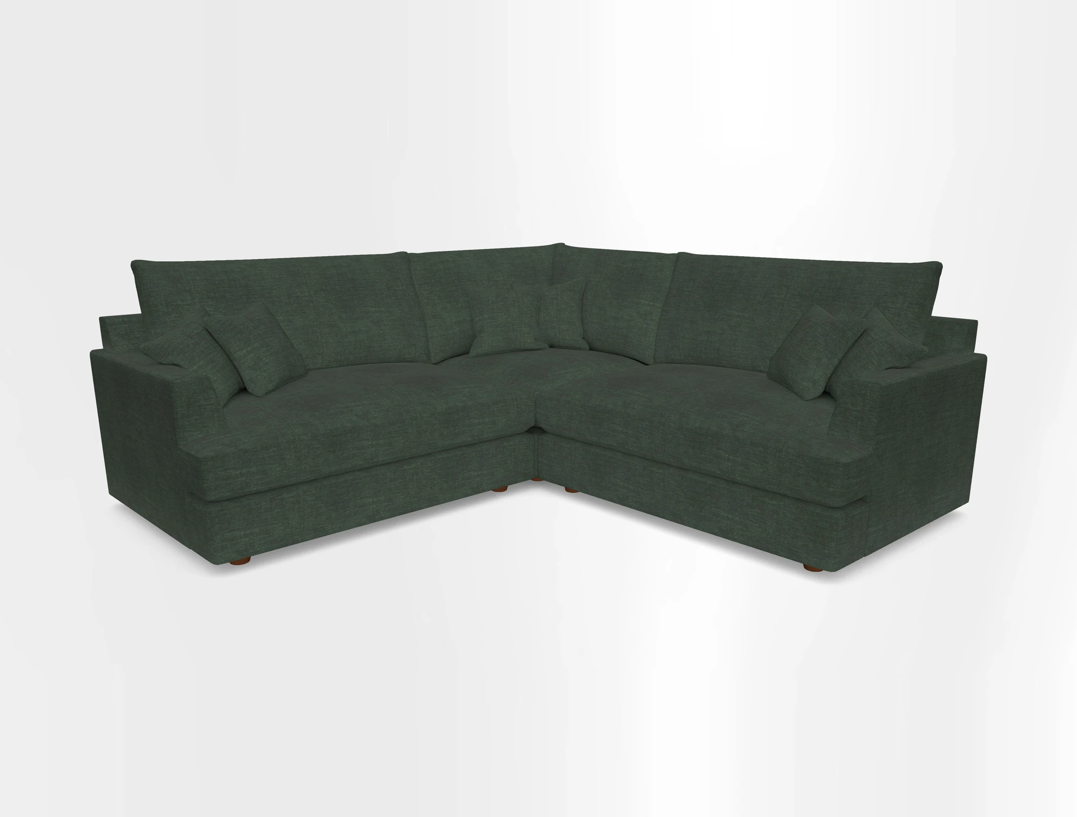 Slingsby Small Fitted Cover Corner Unit LHF & RHF in Two Tone Plain Biscuit.  Loose cover version available