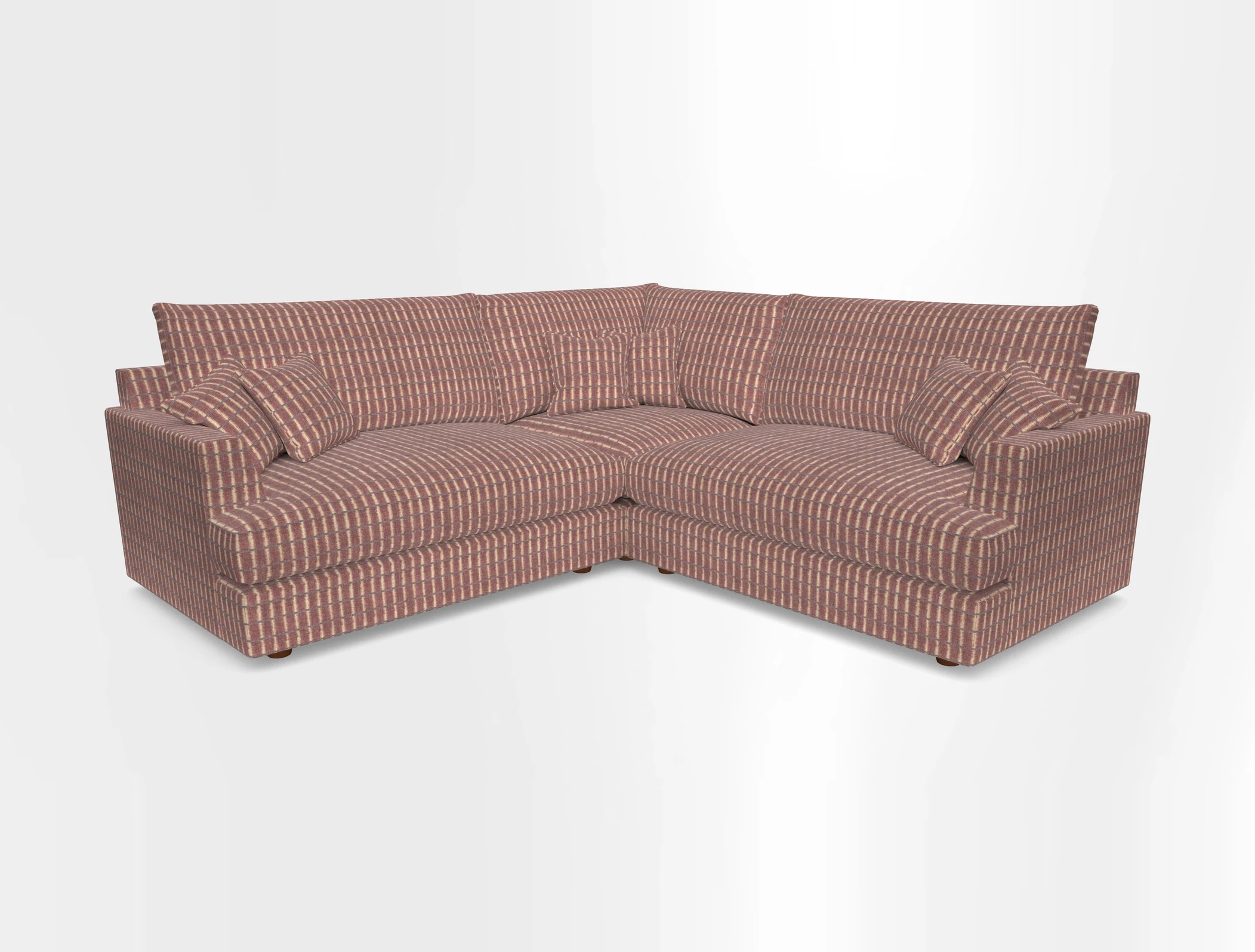 Slingsby Small Fitted Cover Corner Unit LHF & RHF in Two Tone Plain Biscuit.  Loose cover version available