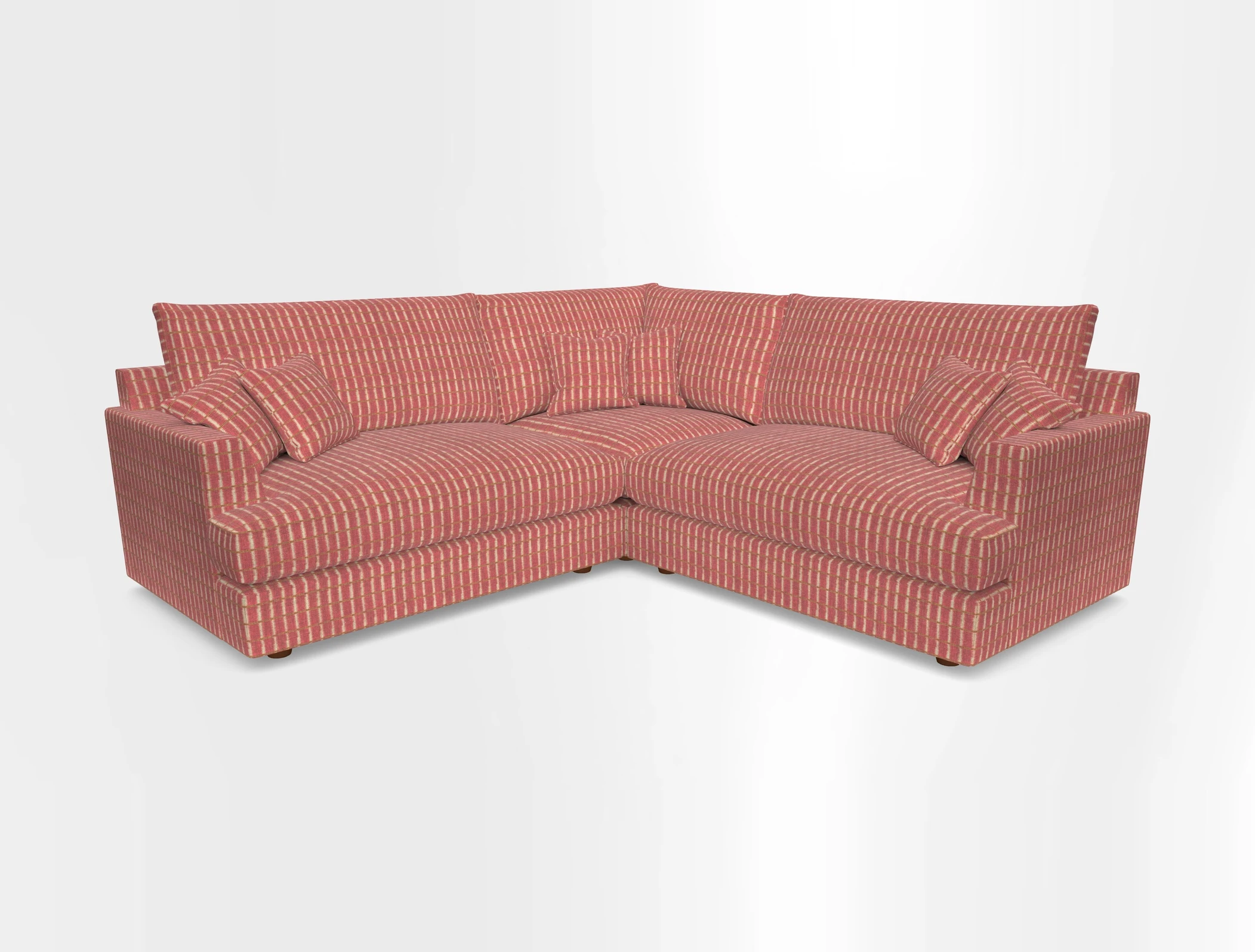 Slingsby Small Fitted Cover Corner Unit LHF & RHF in Two Tone Plain Biscuit.  Loose cover version available