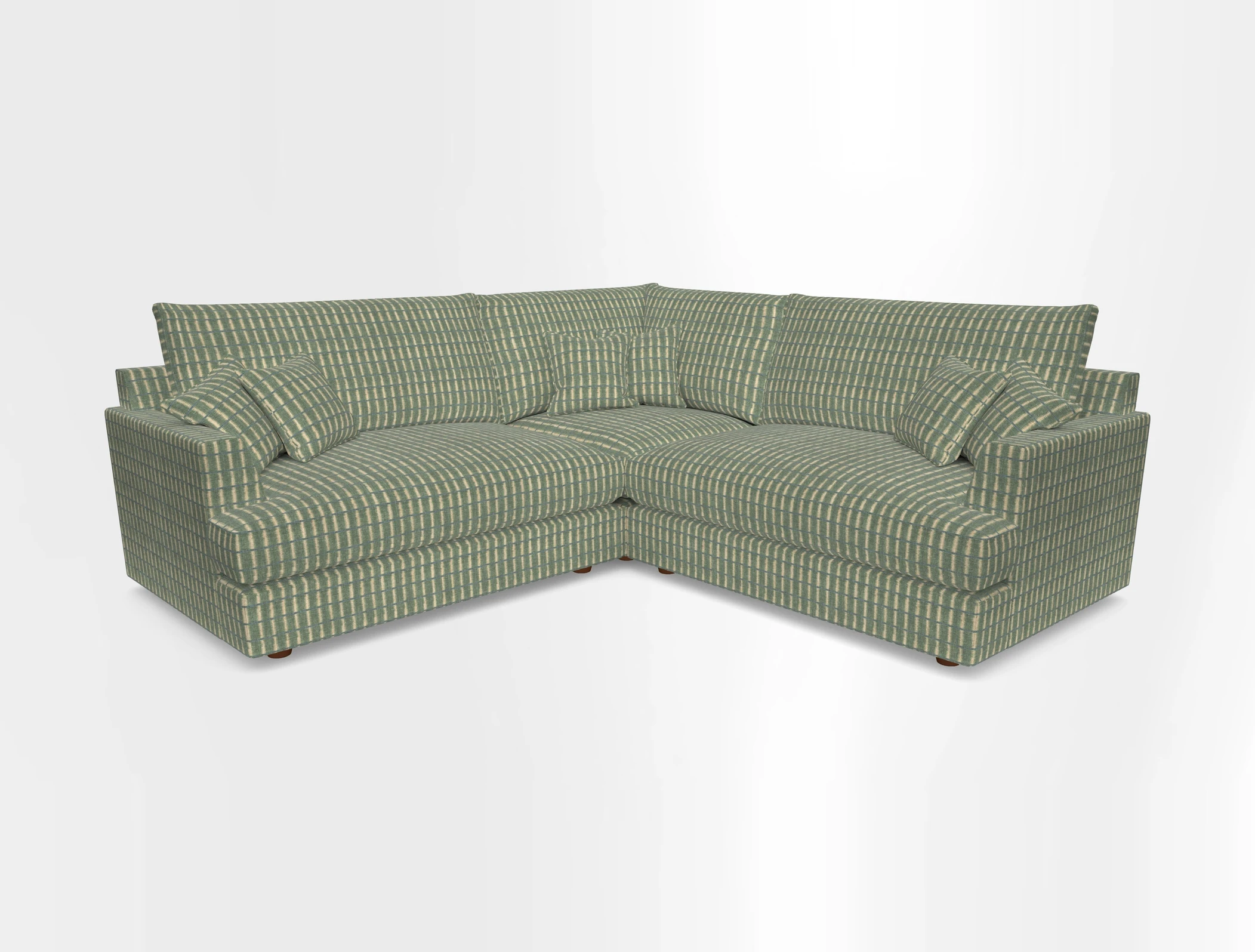 Slingsby Small Fitted Cover Corner Unit LHF & RHF in Two Tone Plain Biscuit.  Loose cover version available