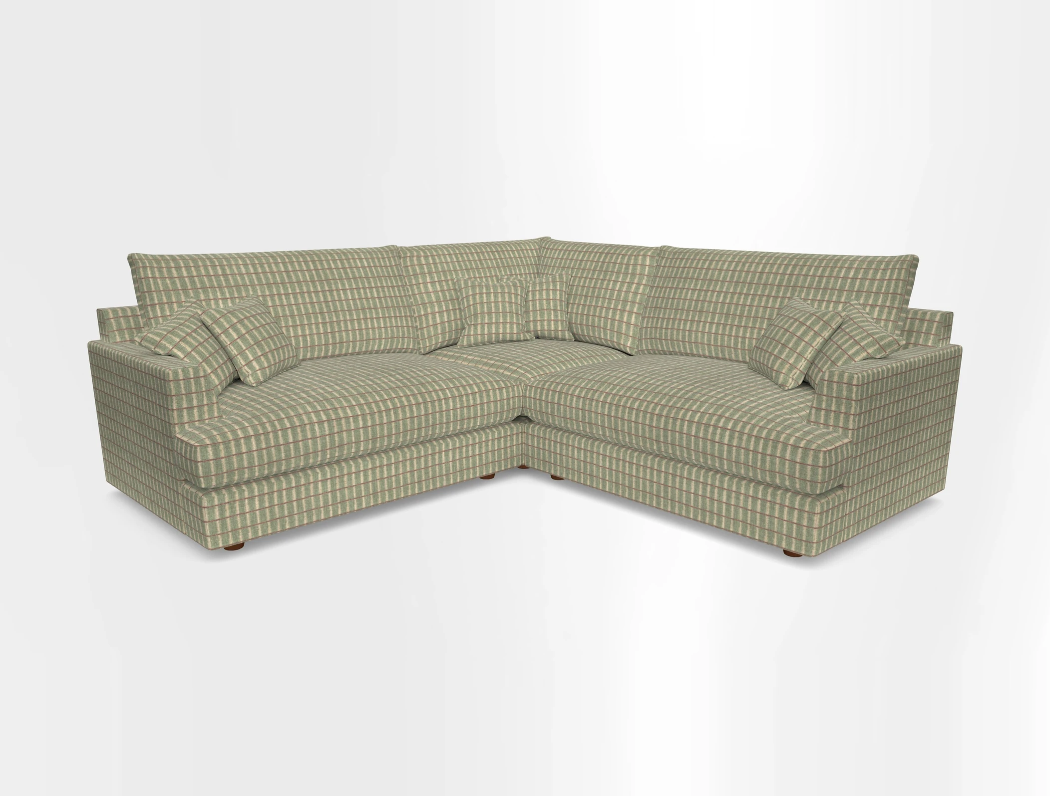 Slingsby Small Fitted Cover Corner Unit LHF & RHF in Two Tone Plain Biscuit.  Loose cover version available