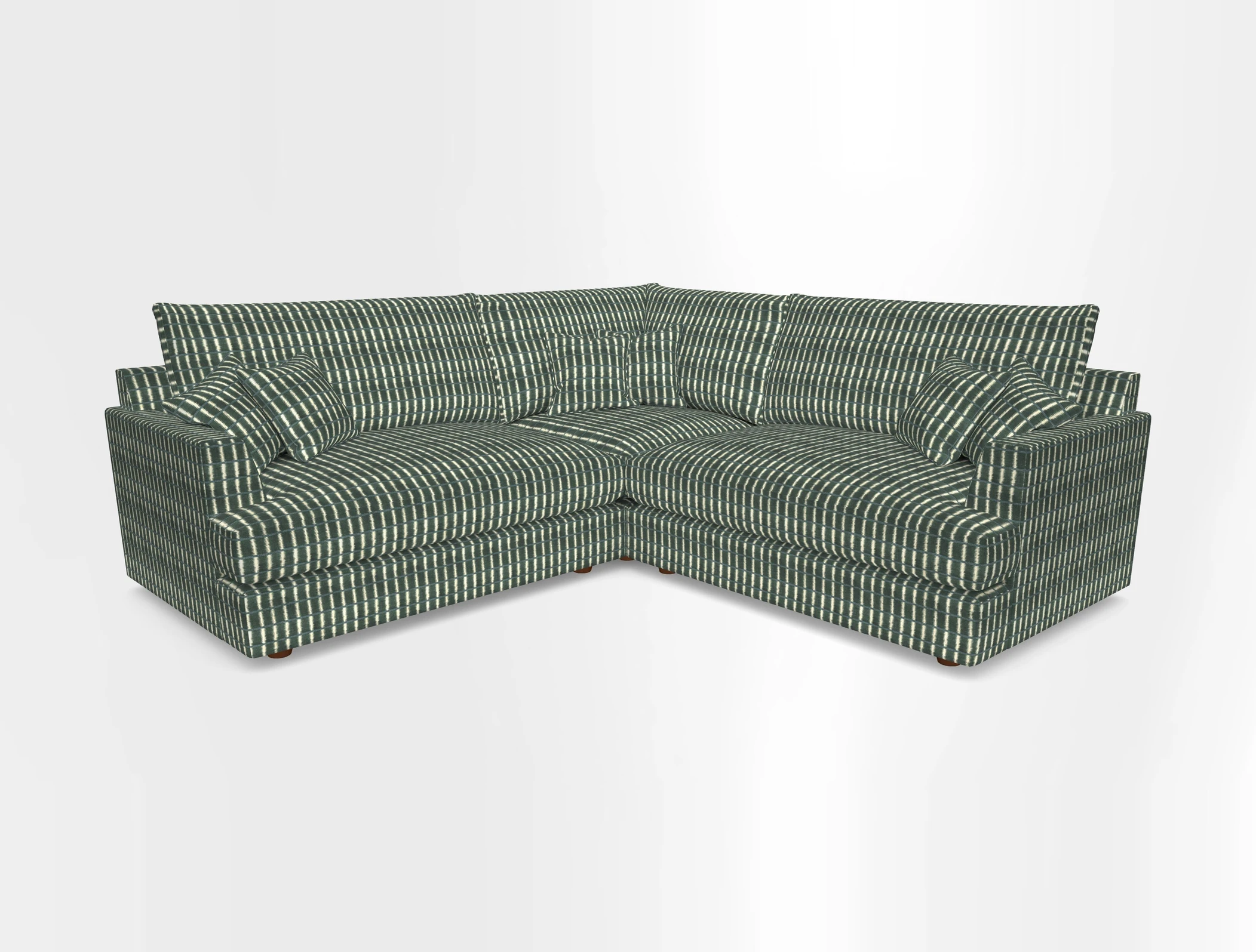 Slingsby Small Fitted Cover Corner Unit LHF & RHF in Two Tone Plain Biscuit.  Loose cover version available