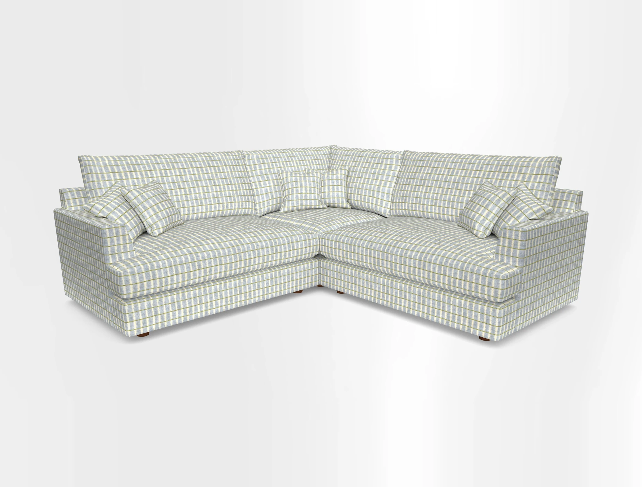 Slingsby Small Fitted Cover Corner Unit LHF & RHF in Two Tone Plain Biscuit.  Loose cover version available