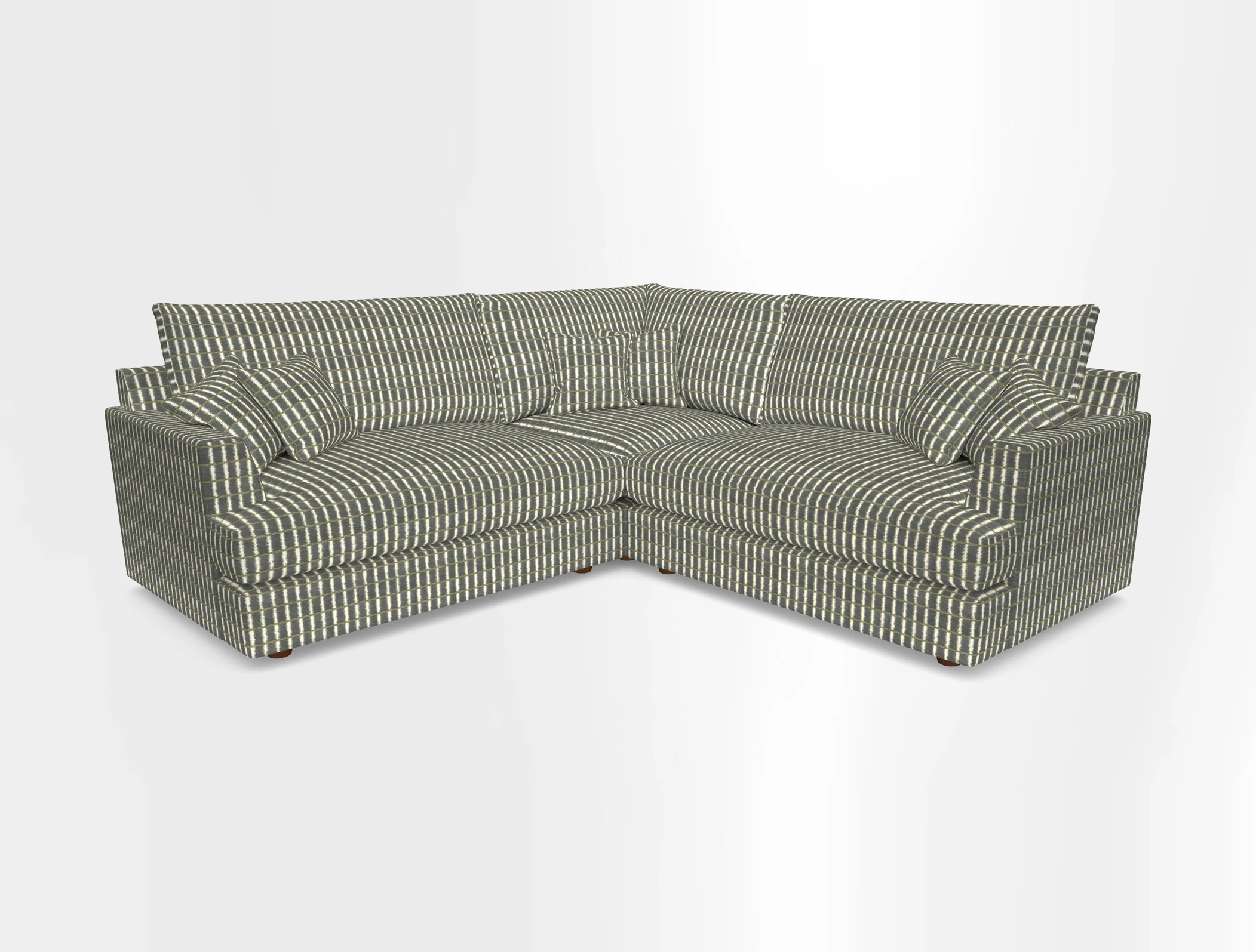 Slingsby Small Fitted Cover Corner Unit LHF & RHF in Two Tone Plain Biscuit.  Loose cover version available