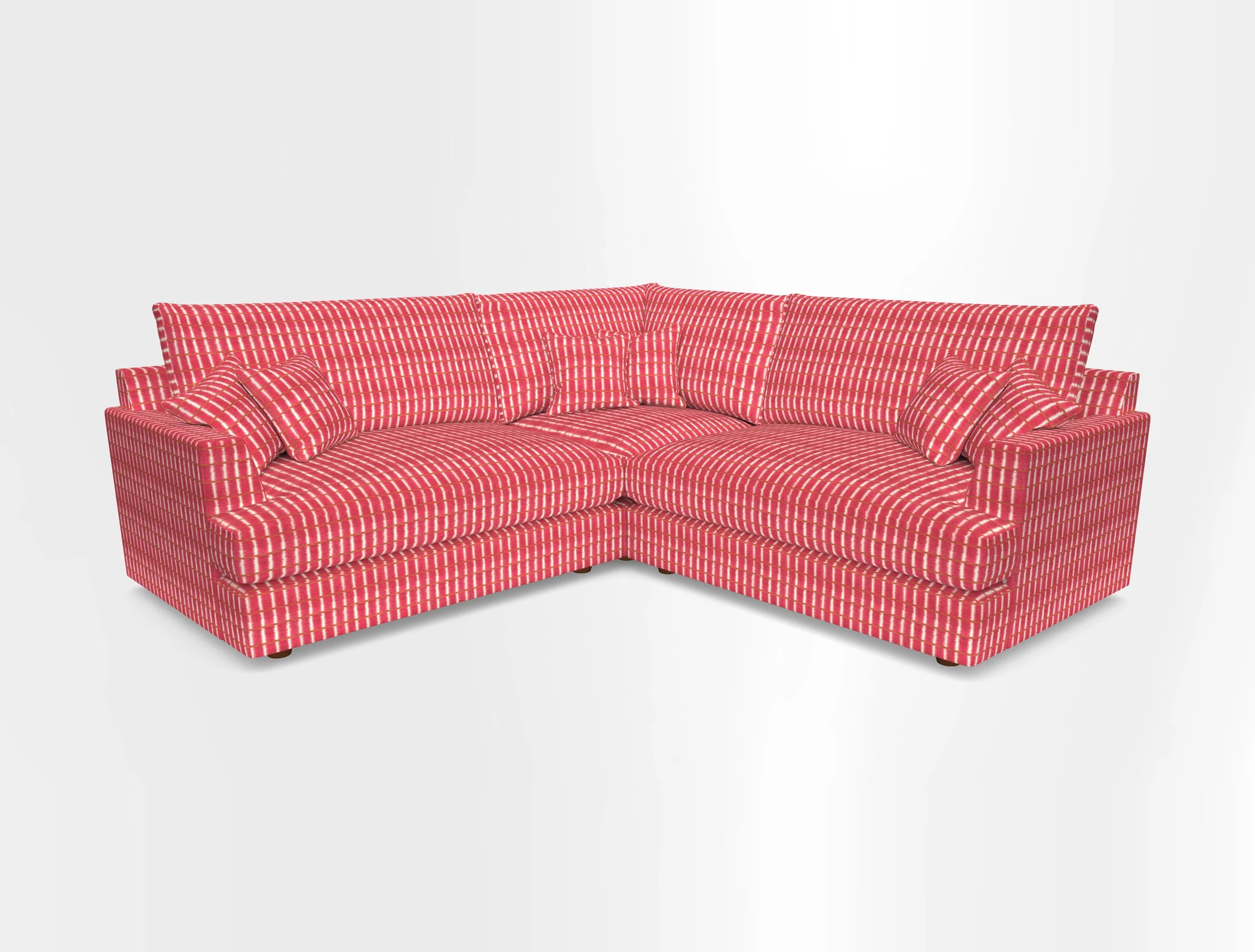 Slingsby Small Fitted Cover Corner Unit LHF & RHF in Two Tone Plain Biscuit.  Loose cover version available