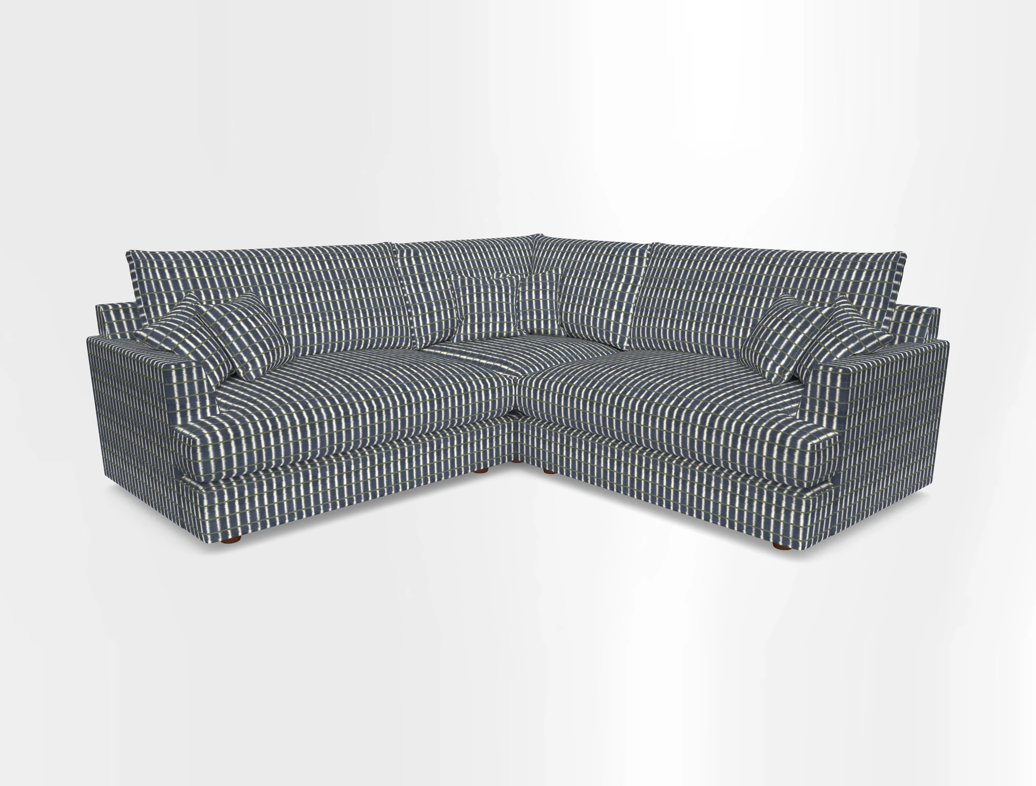 Slingsby Small Fitted Cover Corner Unit LHF & RHF in Two Tone Plain Biscuit.  Loose cover version available