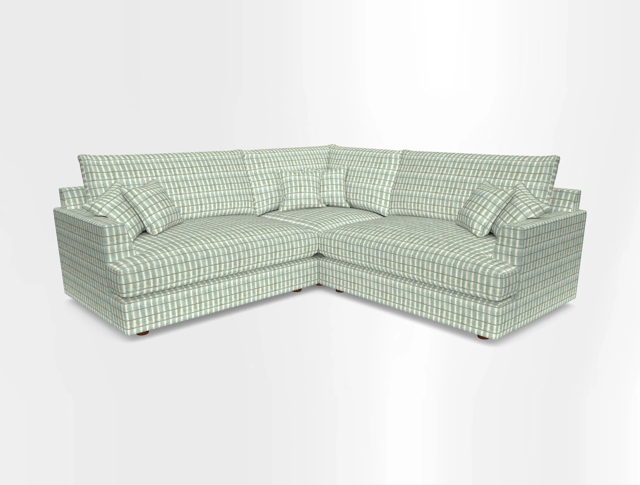 Slingsby Small Fitted Cover Corner Unit LHF & RHF in Two Tone Plain Biscuit.  Loose cover version available