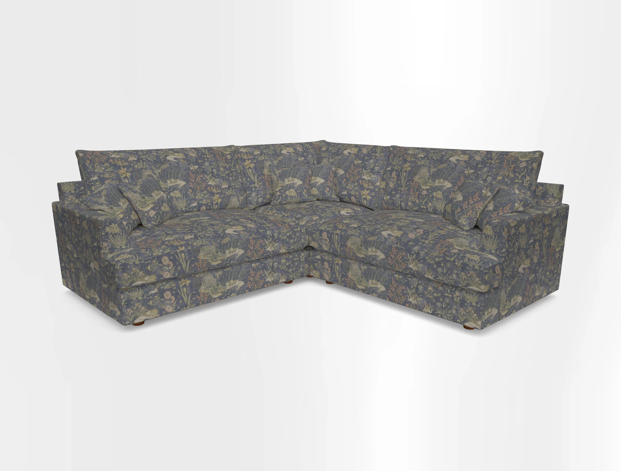 Slingsby Small Fitted Cover Corner Unit LHF & RHF in Two Tone Plain Biscuit.  Loose cover version available