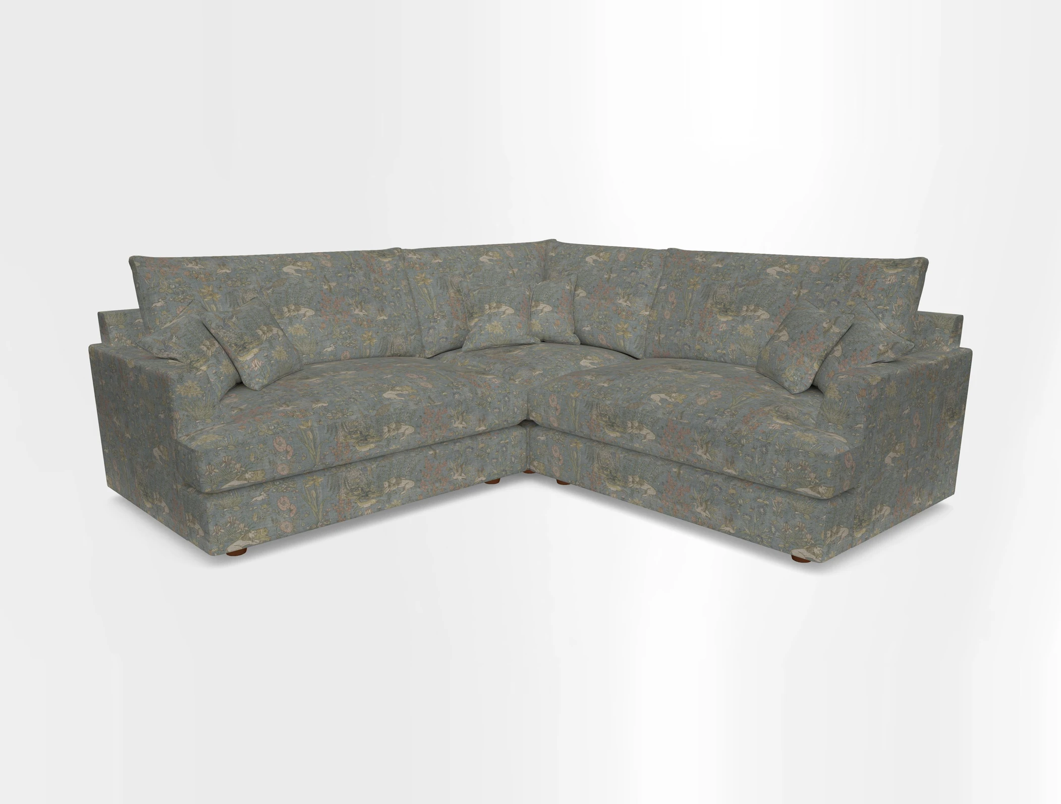 Slingsby Small Fitted Cover Corner Unit LHF & RHF in Two Tone Plain Biscuit.  Loose cover version available