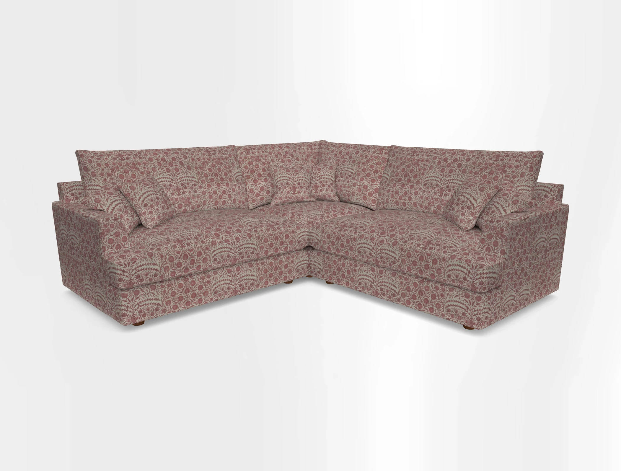 Slingsby Small Fitted Cover Corner Unit LHF & RHF in Two Tone Plain Biscuit.  Loose cover version available