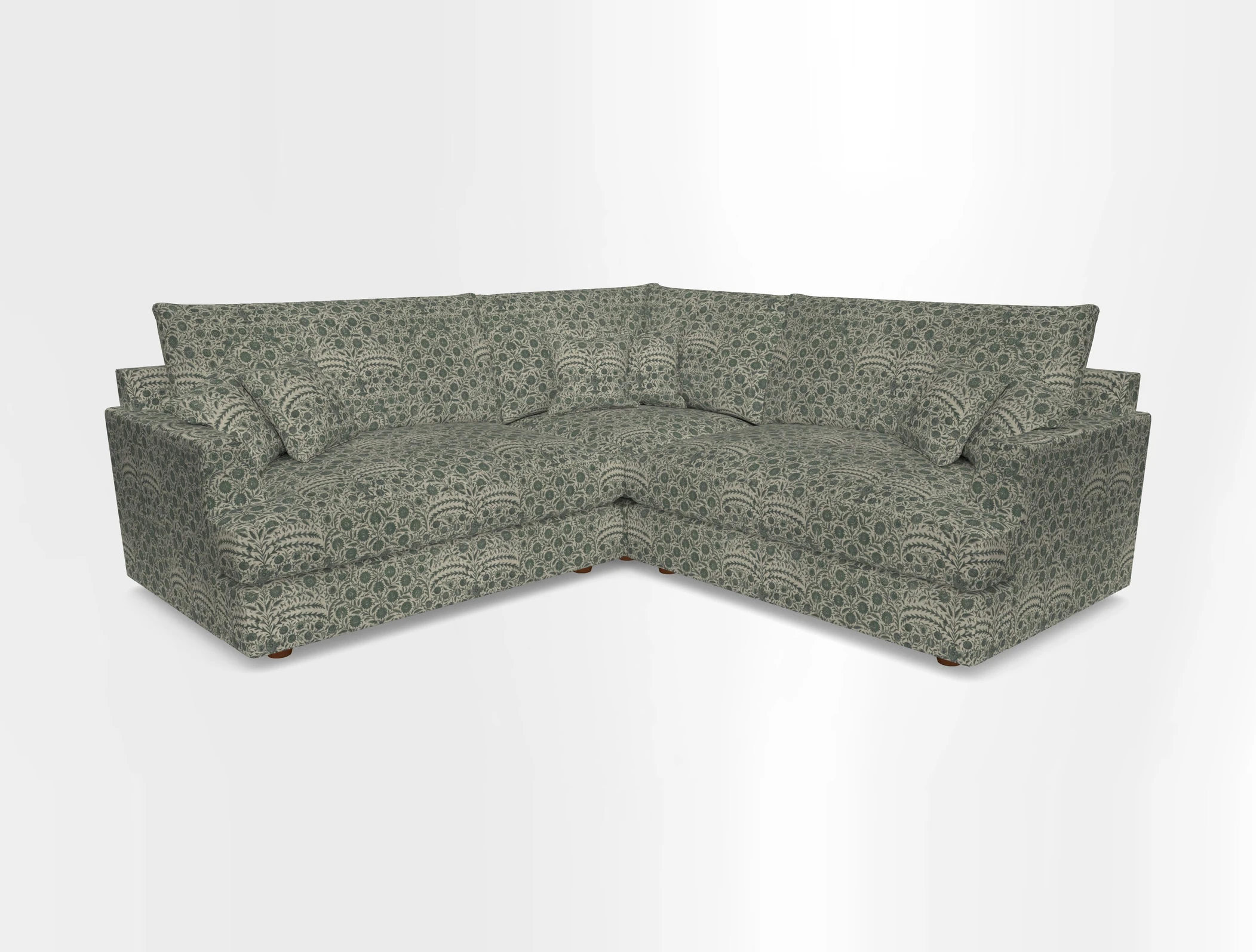 Slingsby Small Fitted Cover Corner Unit LHF & RHF in Two Tone Plain Biscuit.  Loose cover version available