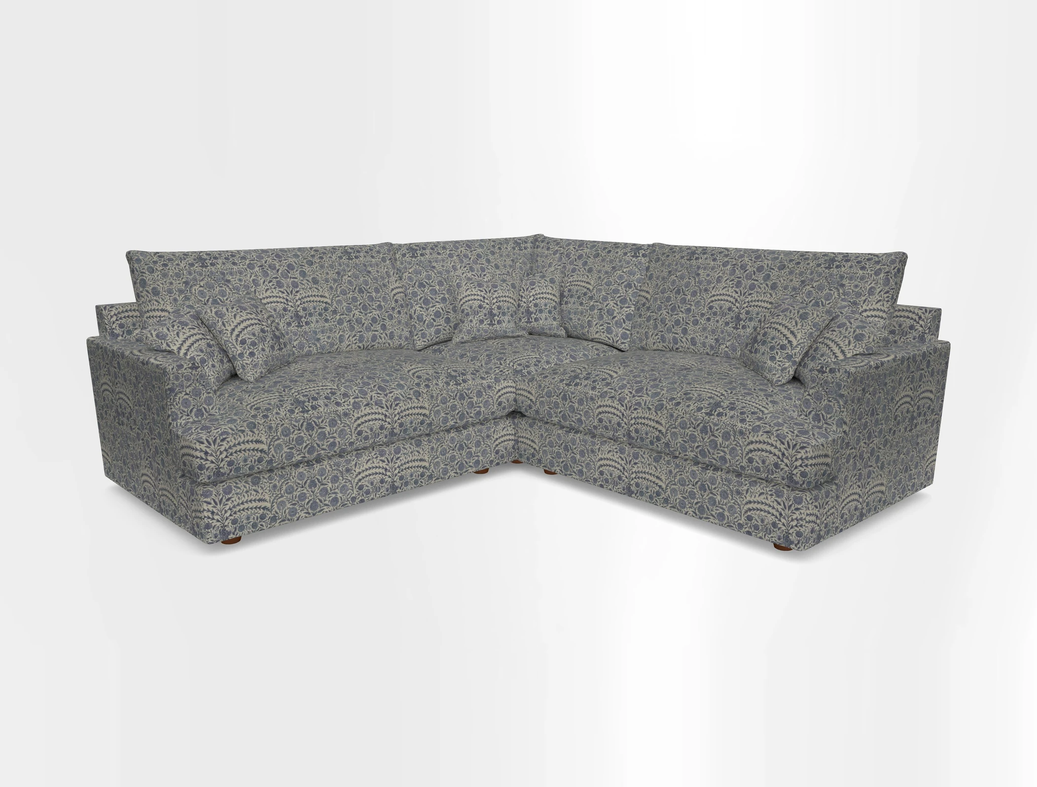 Slingsby Small Fitted Cover Corner Unit LHF & RHF in Two Tone Plain Biscuit.  Loose cover version available