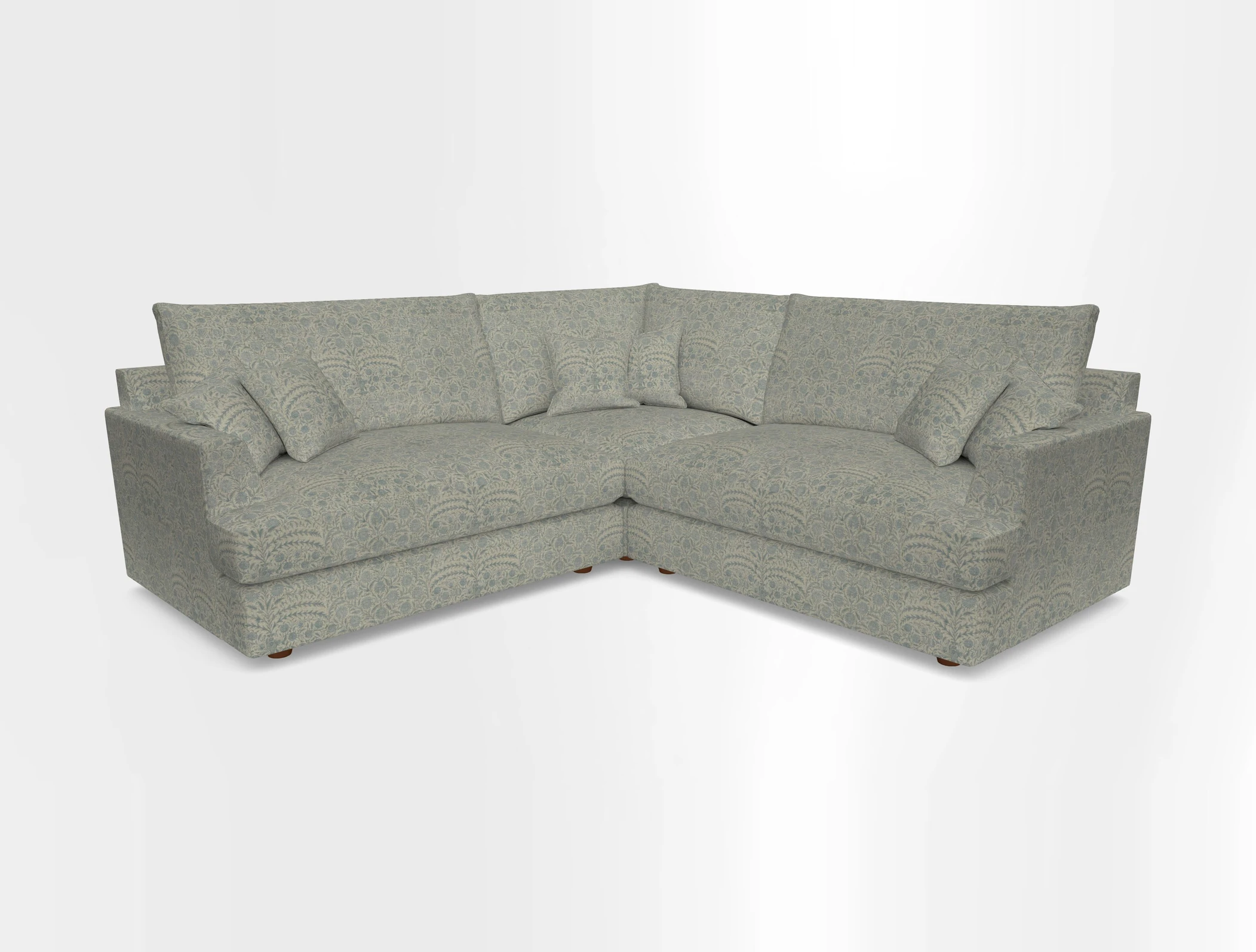 Slingsby Small Fitted Cover Corner Unit LHF & RHF in Two Tone Plain Biscuit.  Loose cover version available