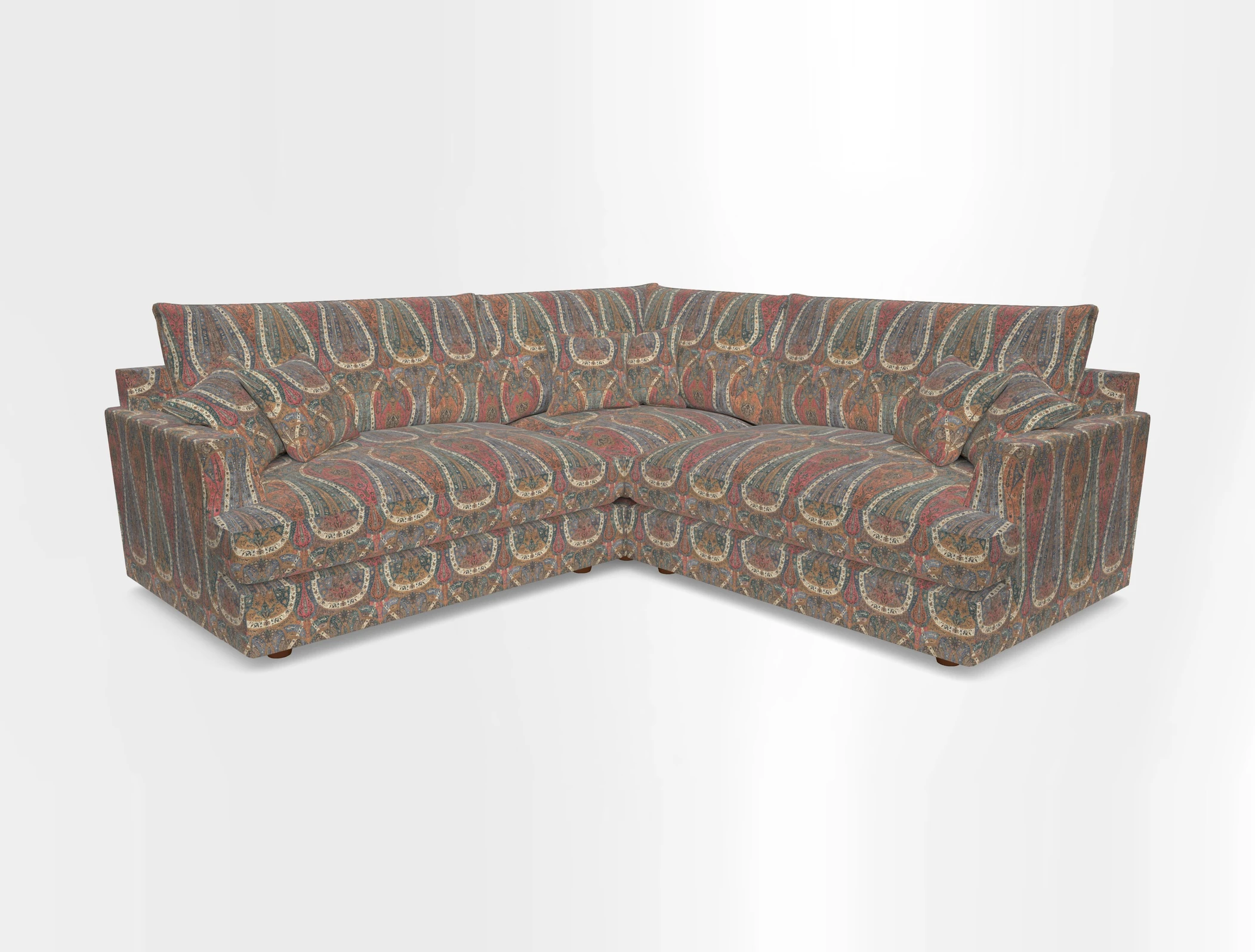 Slingsby Small Fitted Cover Corner Unit LHF & RHF in Two Tone Plain Biscuit.  Loose cover version available