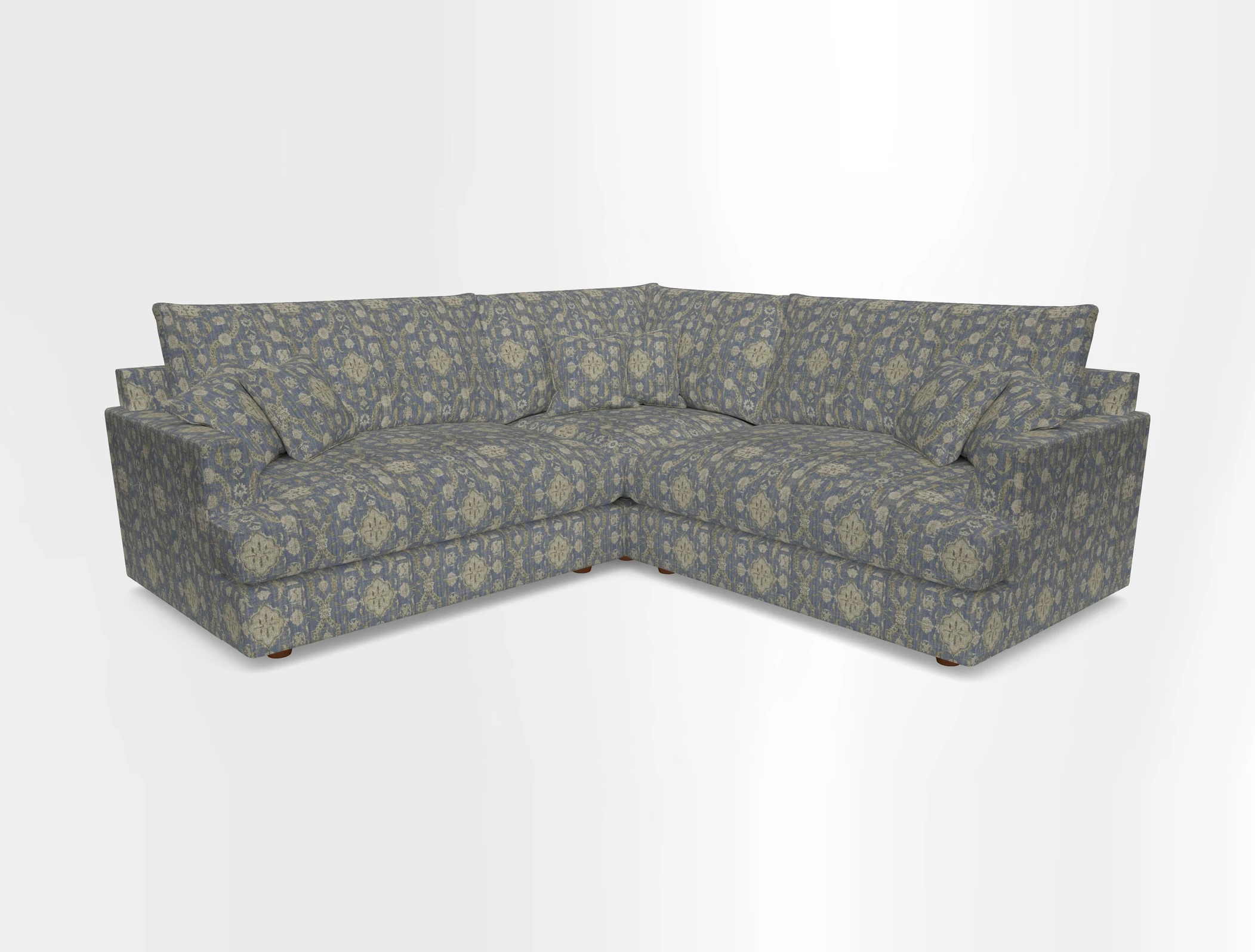 Slingsby Small Fitted Cover Corner Unit LHF & RHF in Two Tone Plain Biscuit.  Loose cover version available