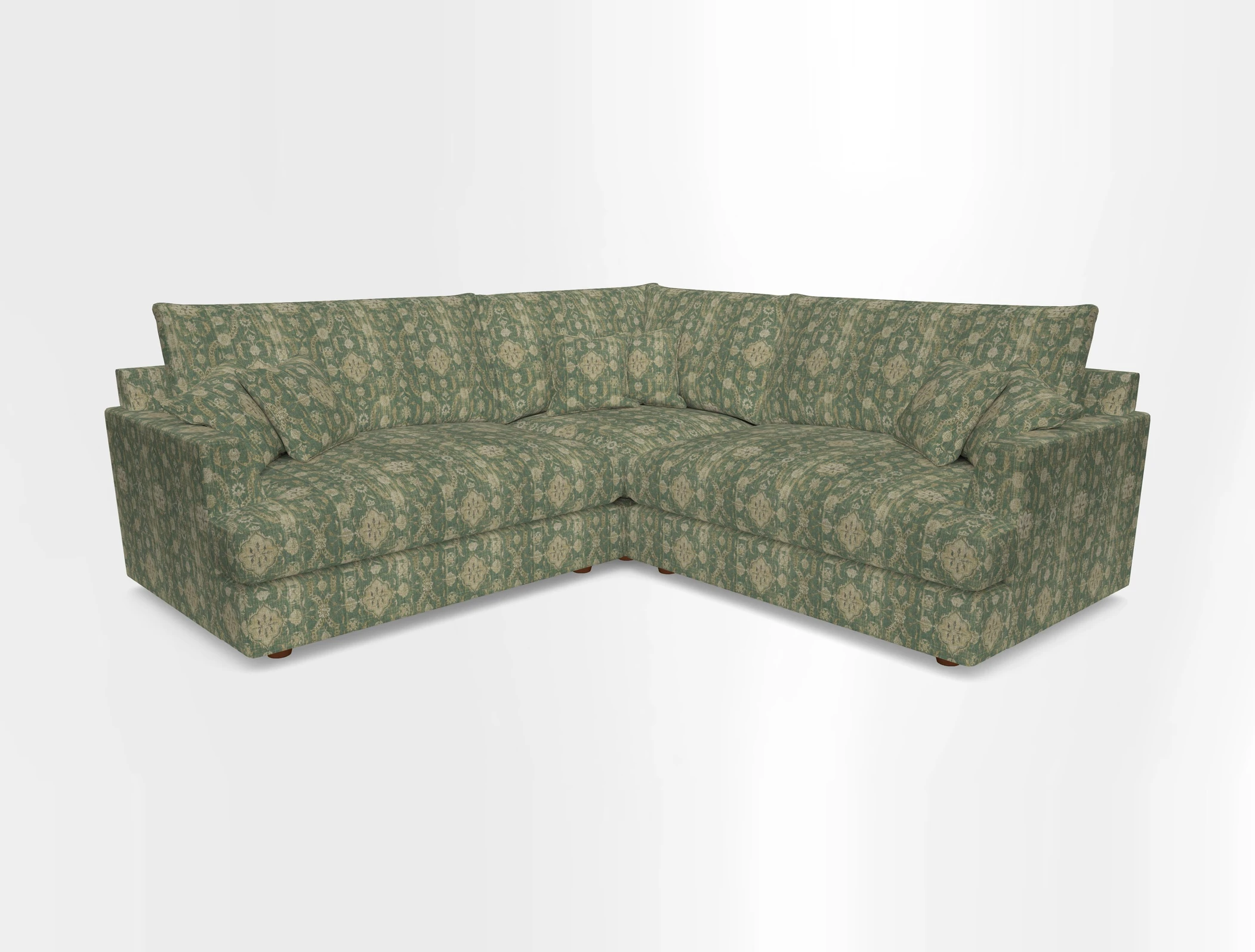Slingsby Small Fitted Cover Corner Unit LHF & RHF in Two Tone Plain Biscuit.  Loose cover version available