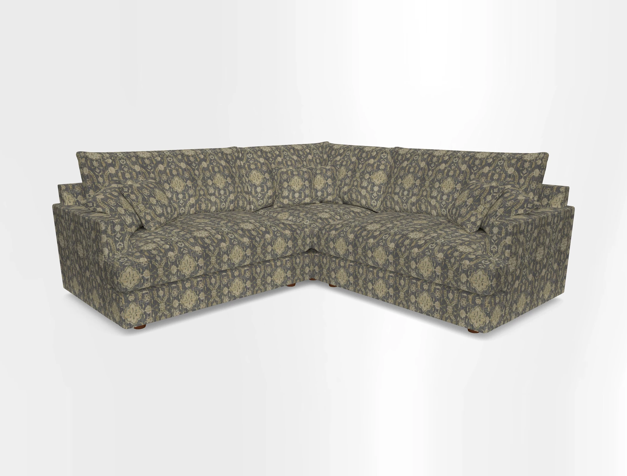 Slingsby Small Fitted Cover Corner Unit LHF & RHF in Two Tone Plain Biscuit.  Loose cover version available
