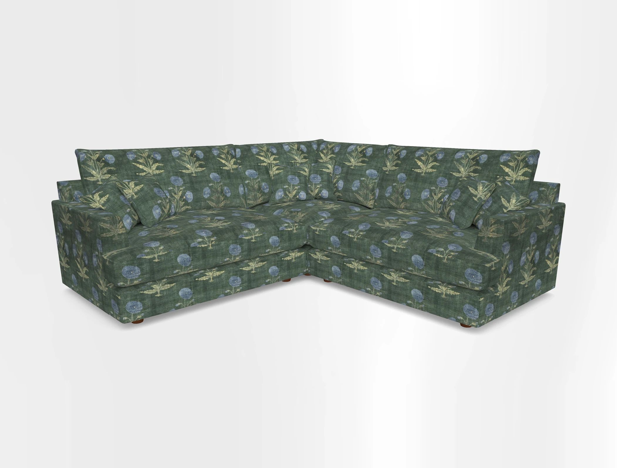 Slingsby Small Fitted Cover Corner Unit LHF & RHF in Two Tone Plain Biscuit.  Loose cover version available