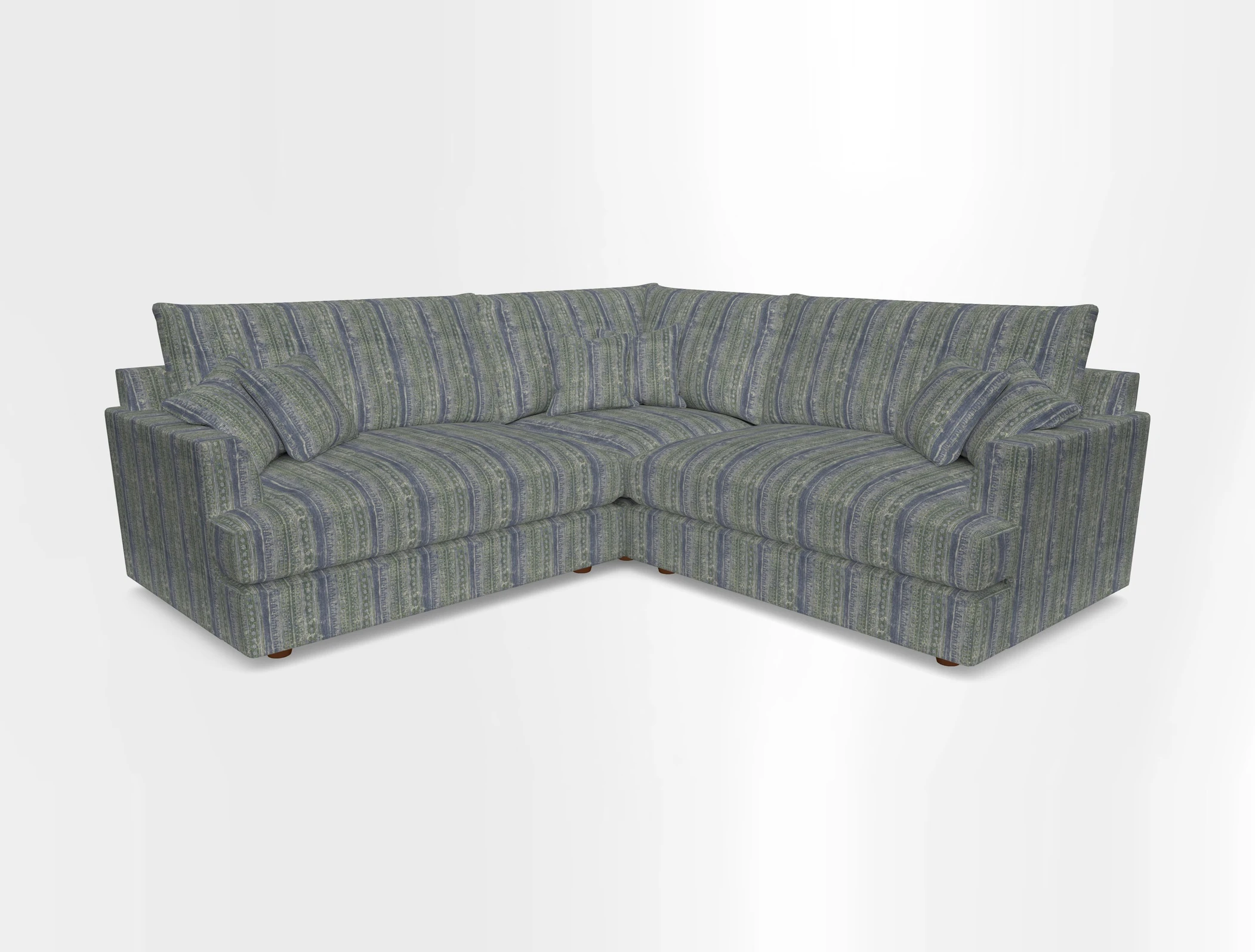 Slingsby Small Fitted Cover Corner Unit LHF & RHF in Two Tone Plain Biscuit.  Loose cover version available