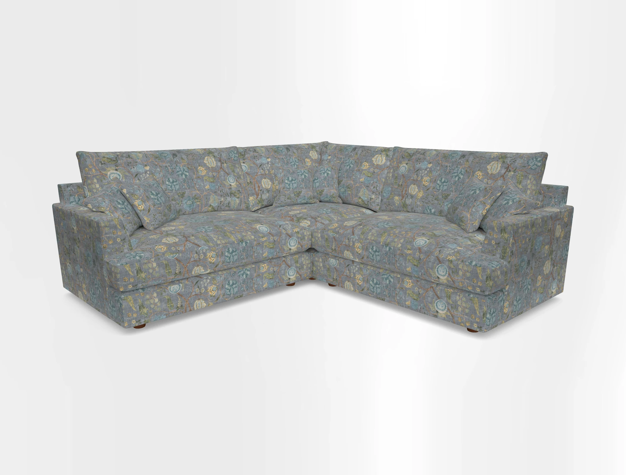 Slingsby Small Fitted Cover Corner Unit LHF & RHF in Two Tone Plain Biscuit.  Loose cover version available