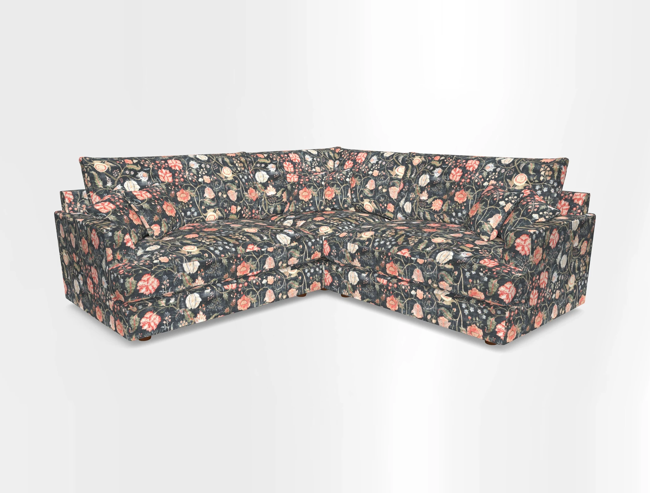 Slingsby Small Fitted Cover Corner Unit LHF & RHF in Two Tone Plain Biscuit.  Loose cover version available
