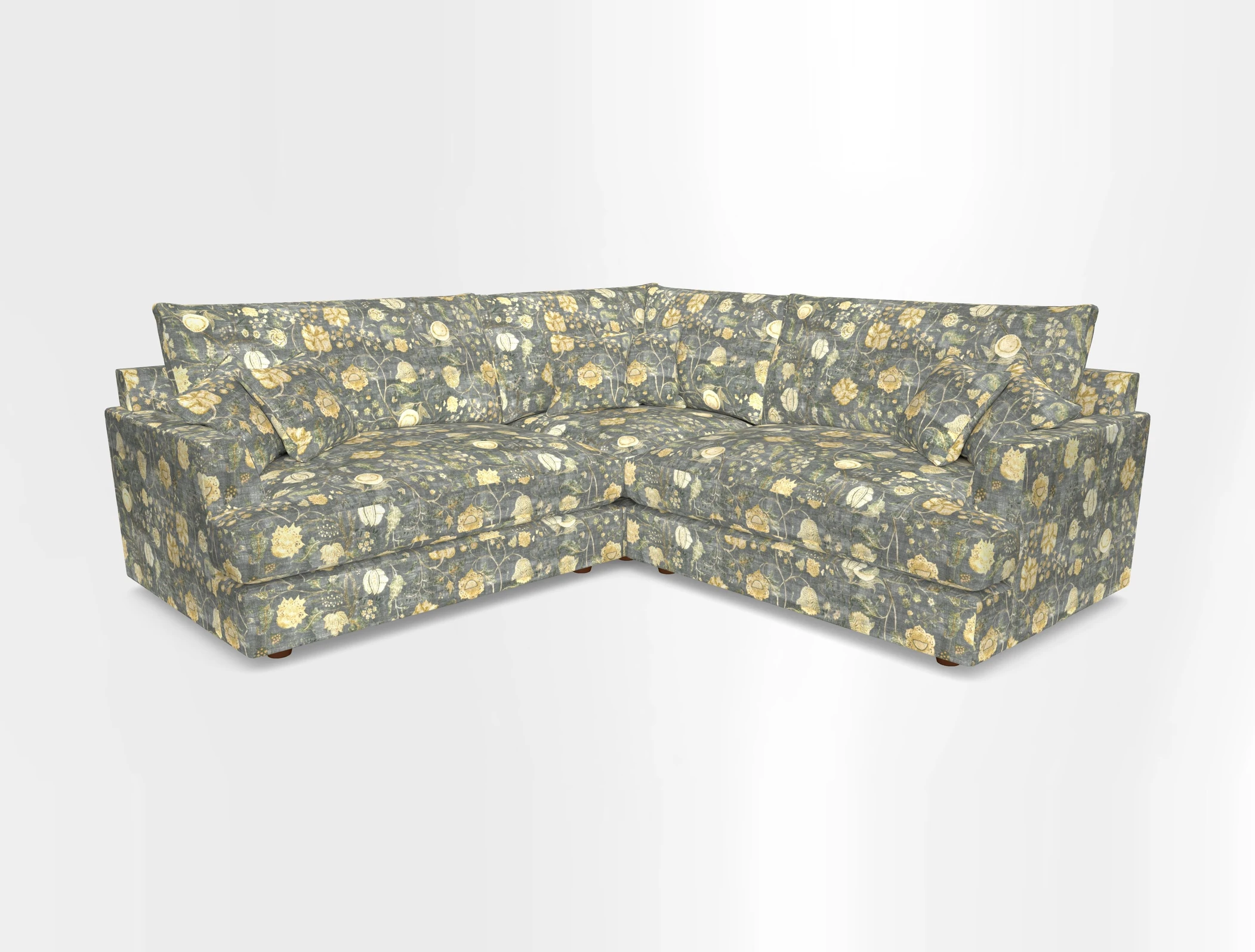 Slingsby Small Fitted Cover Corner Unit LHF & RHF in Two Tone Plain Biscuit.  Loose cover version available