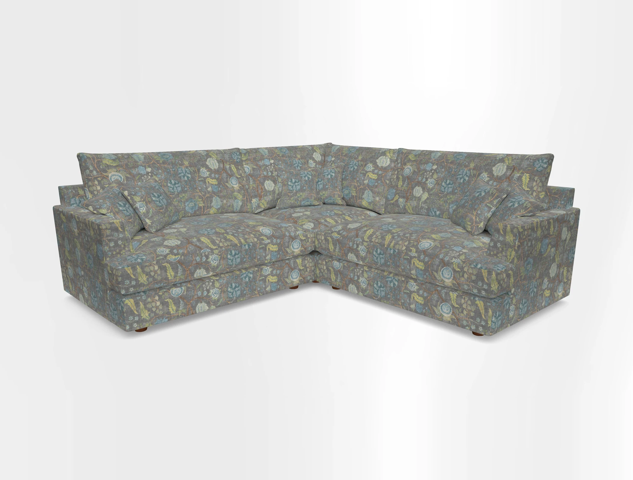 Slingsby Small Fitted Cover Corner Unit LHF & RHF in Two Tone Plain Biscuit.  Loose cover version available