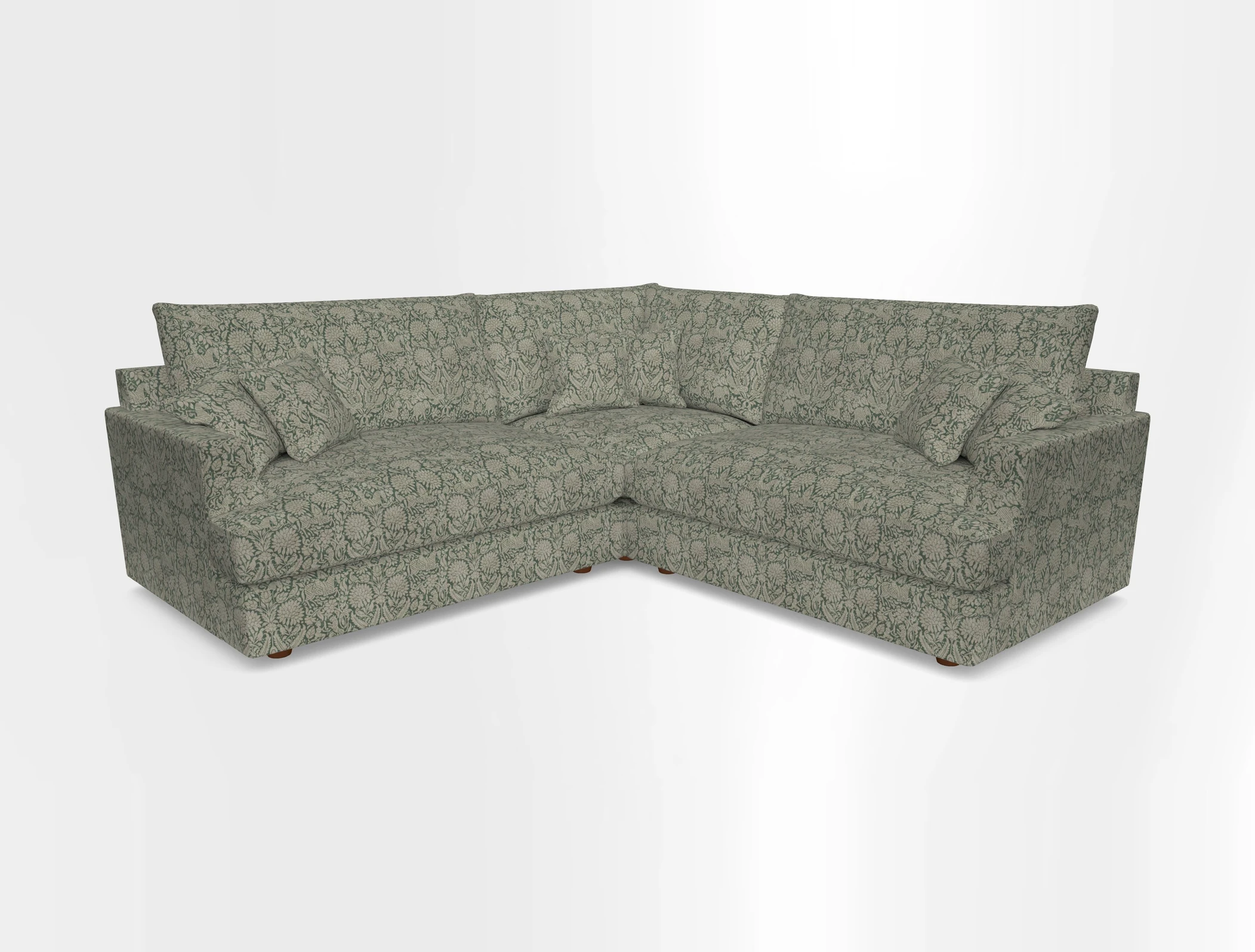 Slingsby Small Fitted Cover Corner Unit LHF & RHF in Two Tone Plain Biscuit.  Loose cover version available