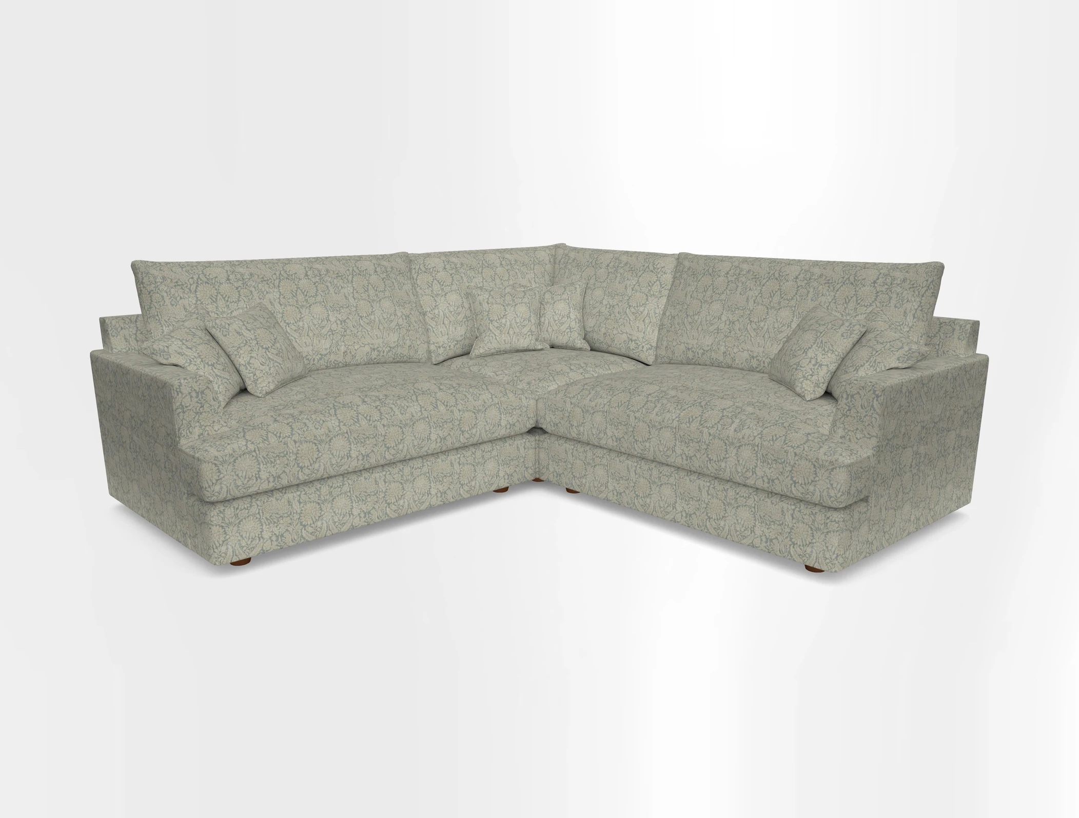 Slingsby Small Fitted Cover Corner Unit LHF & RHF in Two Tone Plain Biscuit.  Loose cover version available
