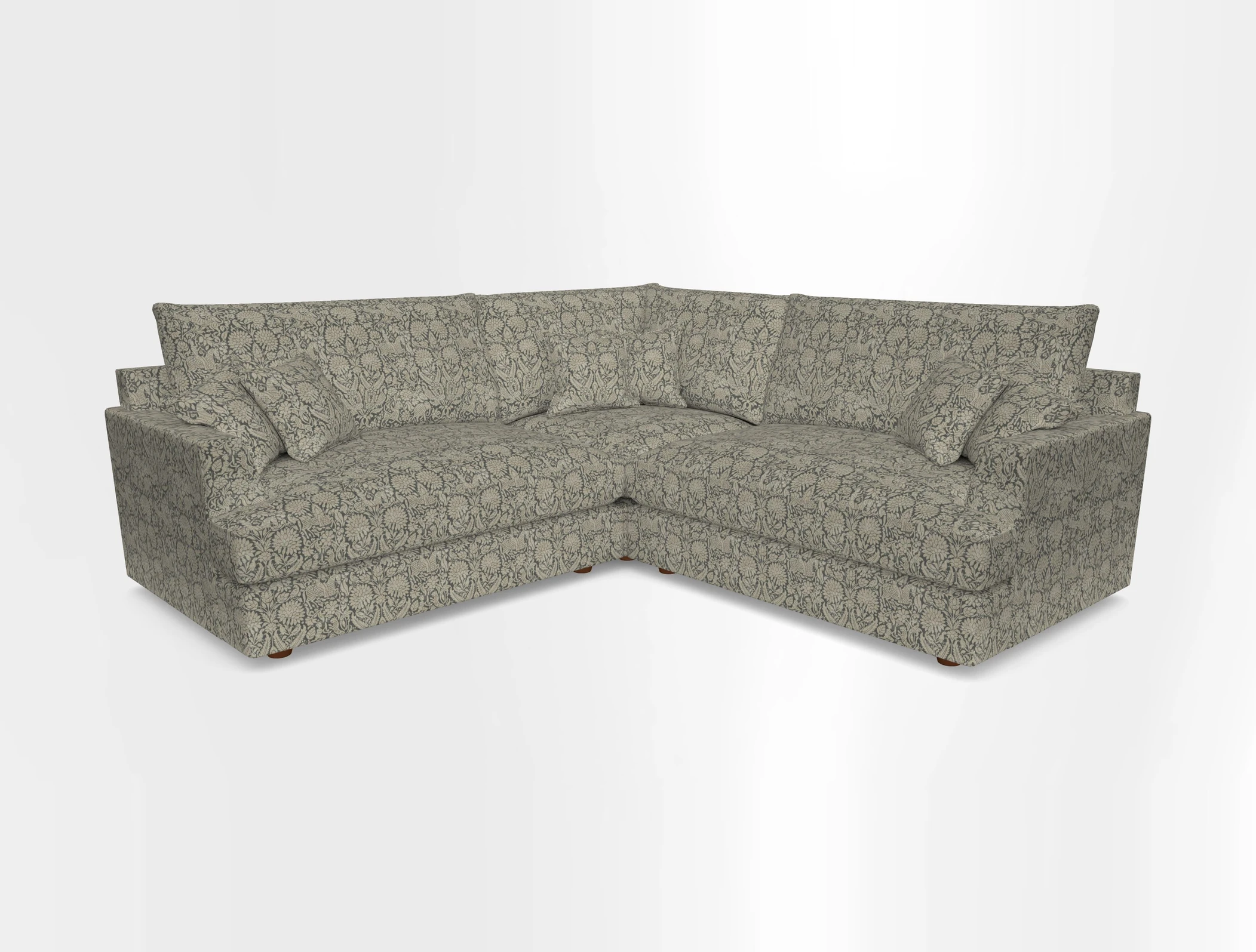 Slingsby Small Fitted Cover Corner Unit LHF & RHF in Two Tone Plain Biscuit.  Loose cover version available