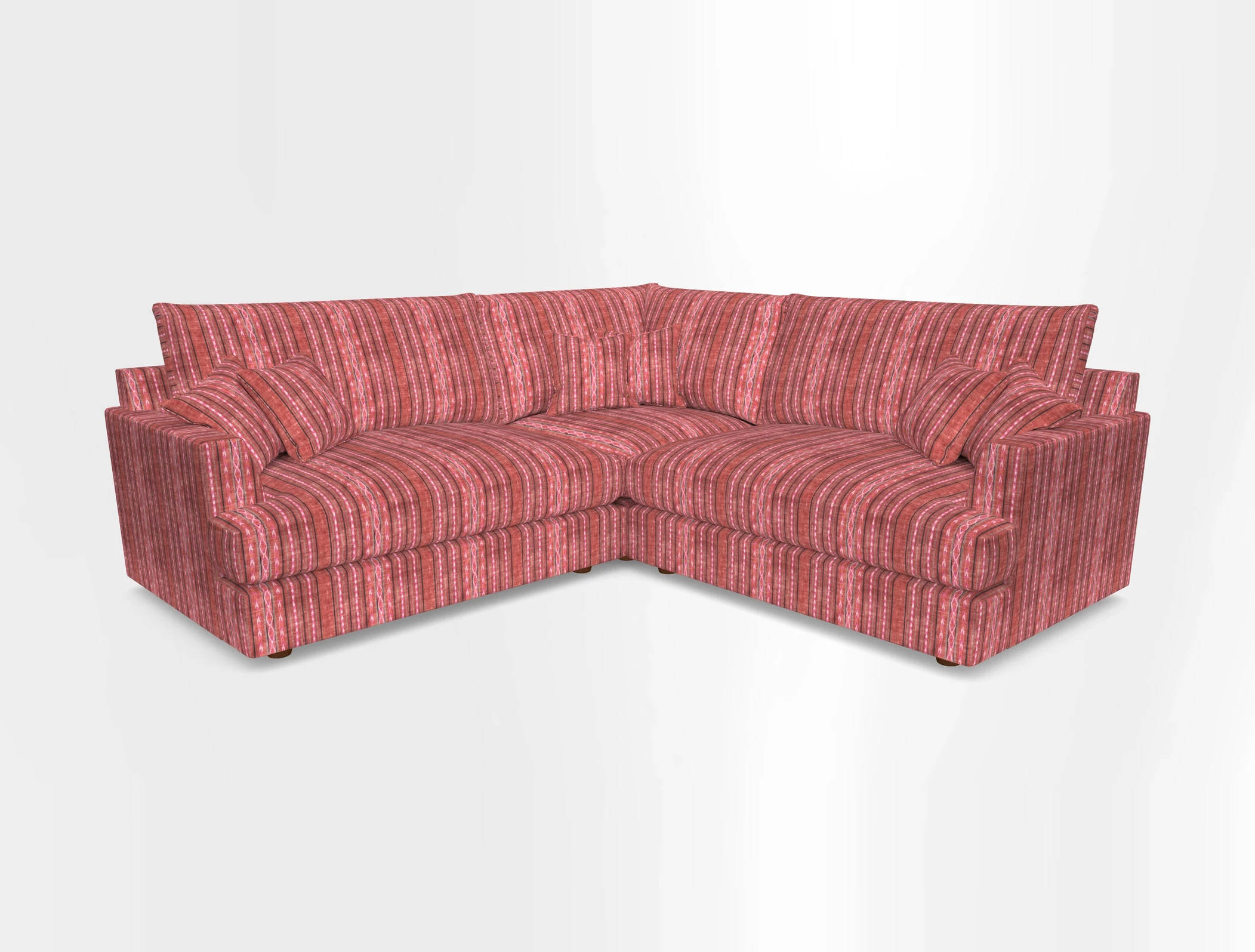Slingsby Small Fitted Cover Corner Unit LHF & RHF in Two Tone Plain Biscuit.  Loose cover version available