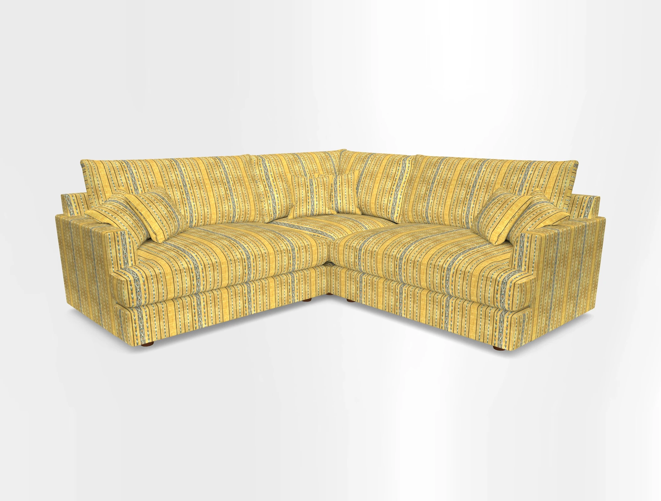 Slingsby Small Fitted Cover Corner Unit LHF & RHF in Two Tone Plain Biscuit.  Loose cover version available