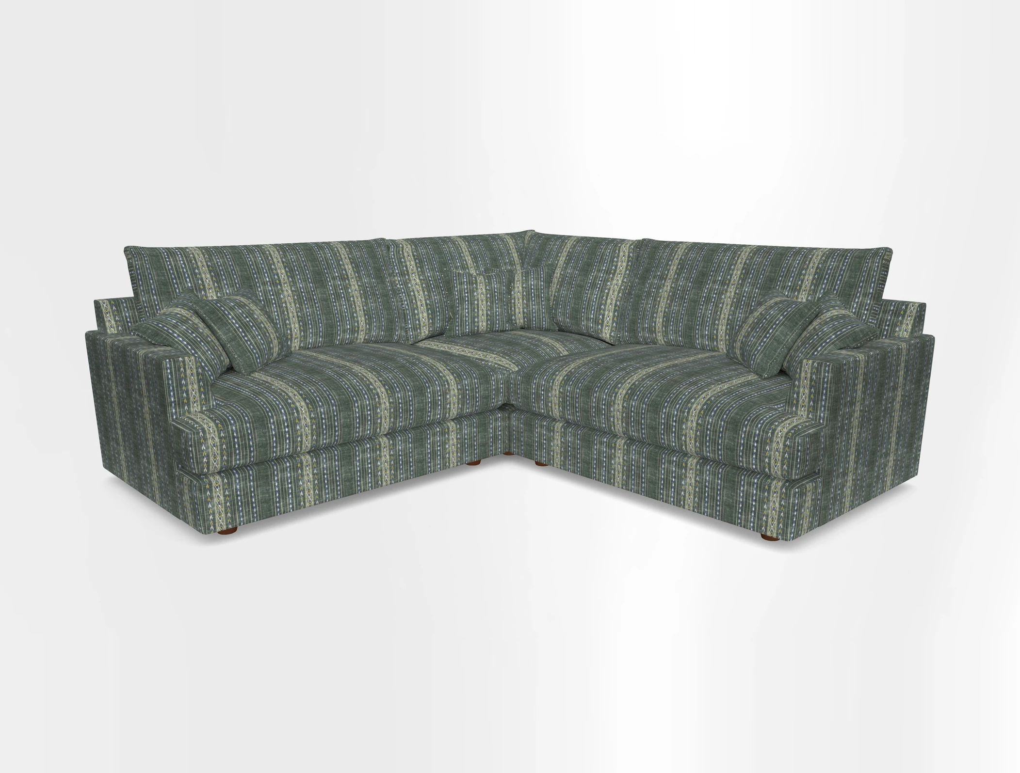 Slingsby Small Fitted Cover Corner Unit LHF & RHF in Two Tone Plain Biscuit.  Loose cover version available