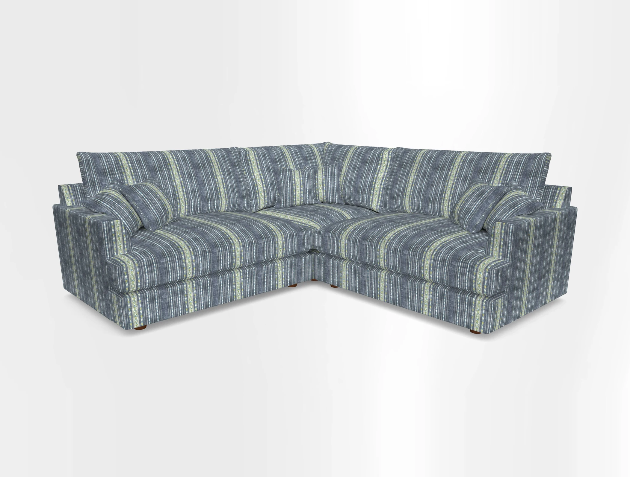 Slingsby Small Fitted Cover Corner Unit LHF & RHF in Two Tone Plain Biscuit.  Loose cover version available
