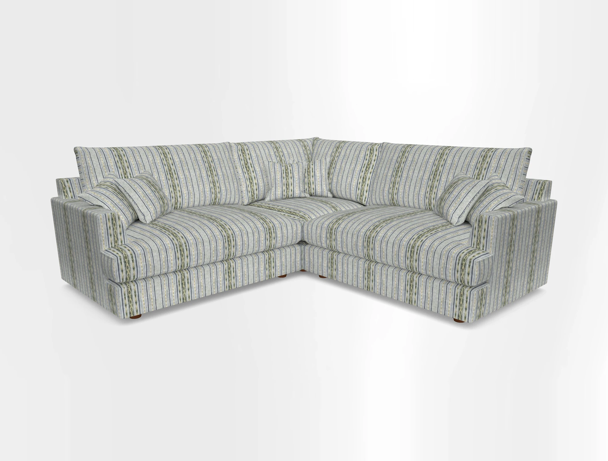 Slingsby Small Fitted Cover Corner Unit LHF & RHF in Two Tone Plain Biscuit.  Loose cover version available