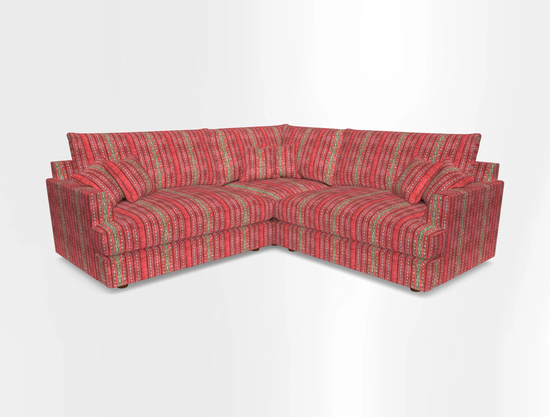 Slingsby Small Fitted Cover Corner Unit LHF & RHF in Two Tone Plain Biscuit.  Loose cover version available