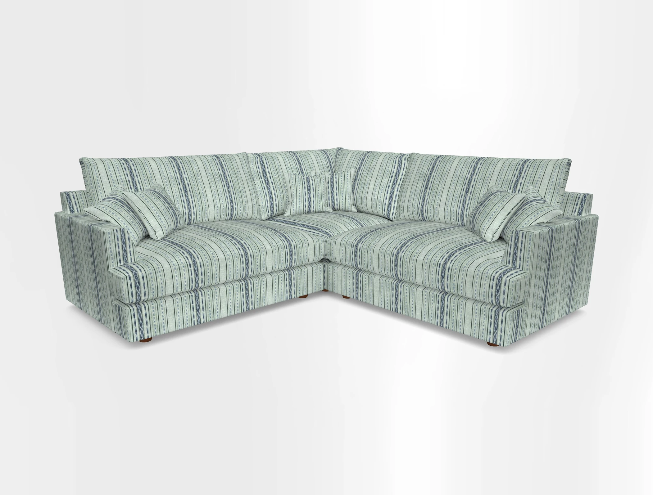 Slingsby Small Fitted Cover Corner Unit LHF & RHF in Two Tone Plain Biscuit.  Loose cover version available