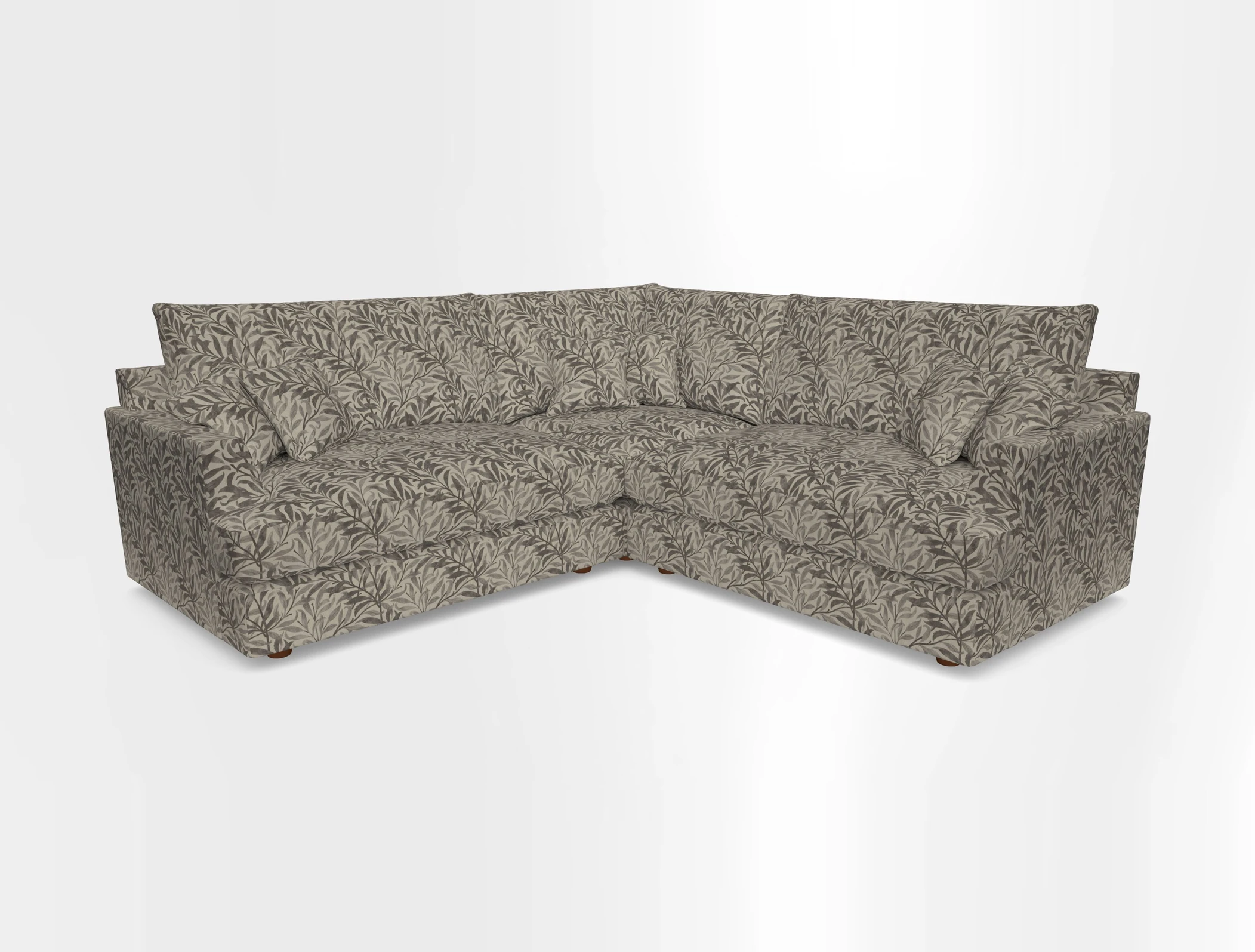 Slingsby Small Fitted Cover Corner Unit LHF & RHF in Two Tone Plain Biscuit.  Loose cover version available