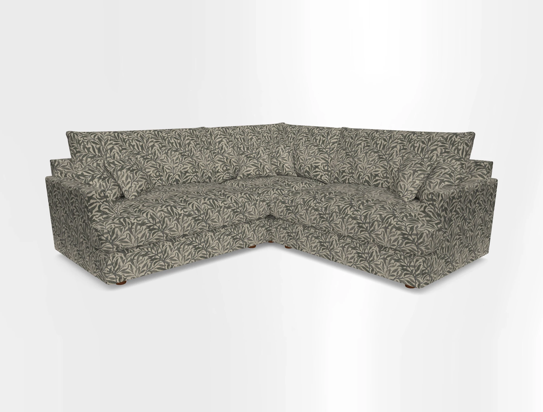 Slingsby Small Fitted Cover Corner Unit LHF & RHF in Two Tone Plain Biscuit.  Loose cover version available